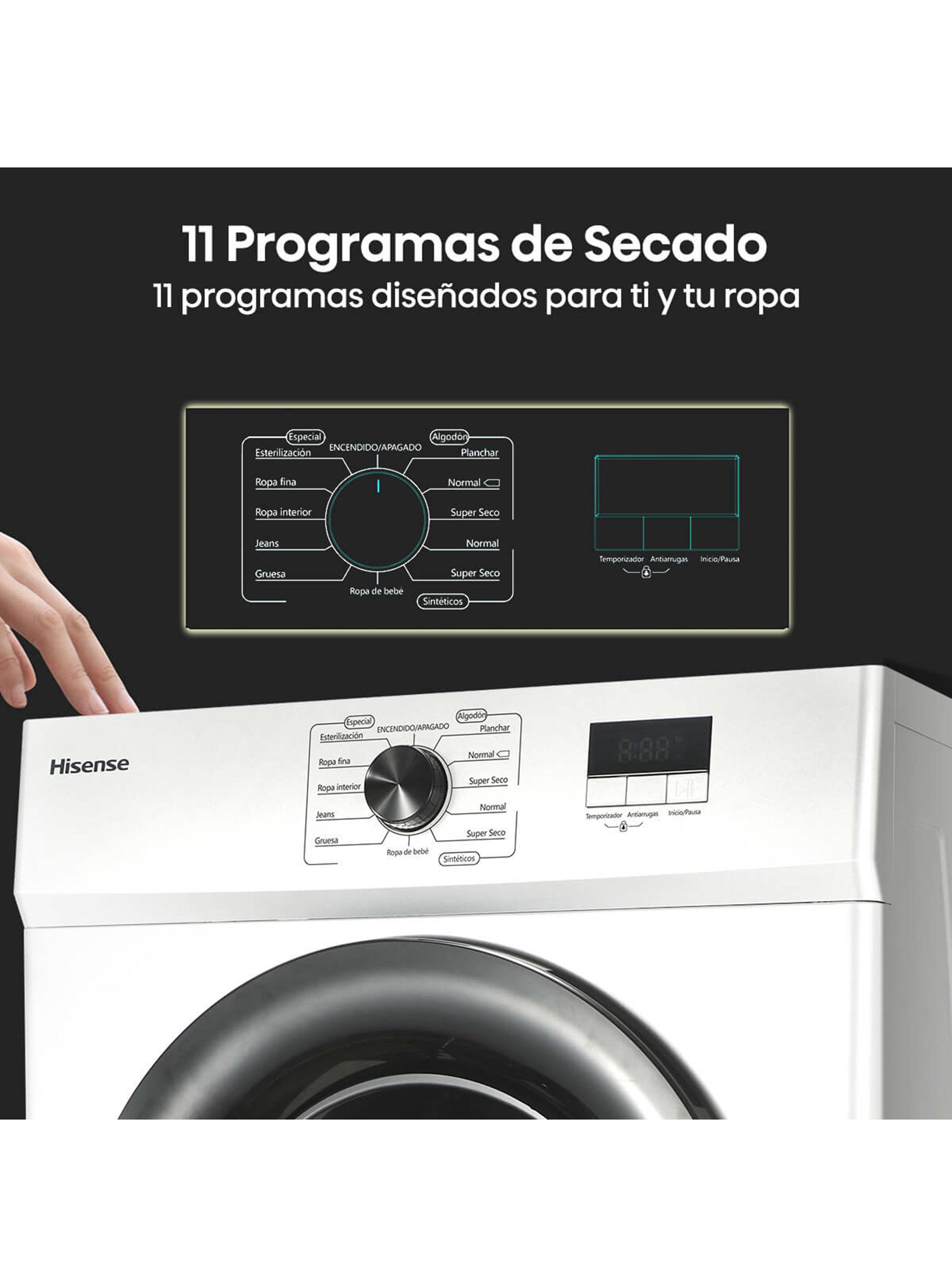 Secadora de Ventilación Carga Frontal 10 Kg DV1W1001UW-3