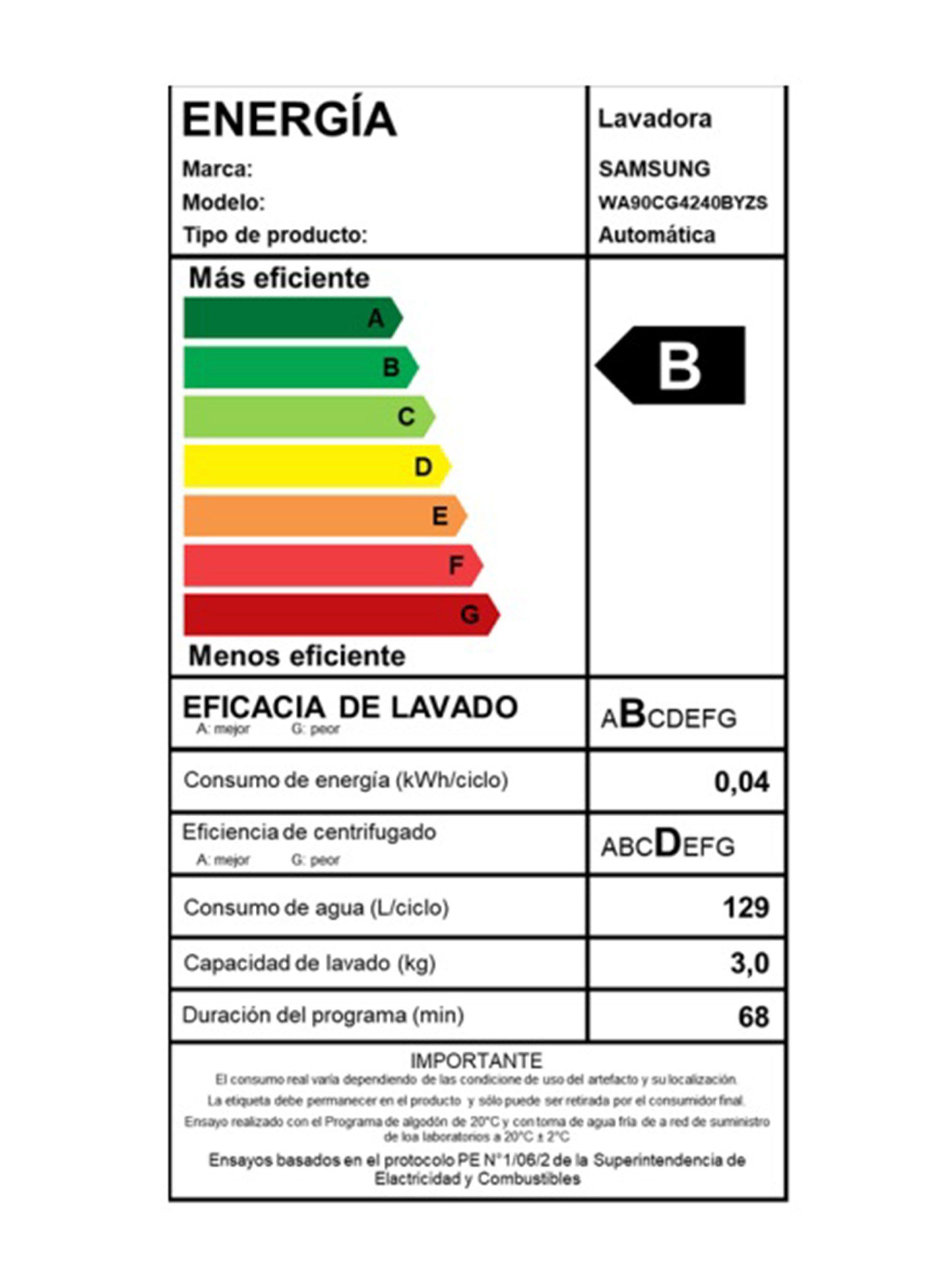 Lavadora Carga Superior 9 Kg Digital Inverter WA90CG4240BYZS-7