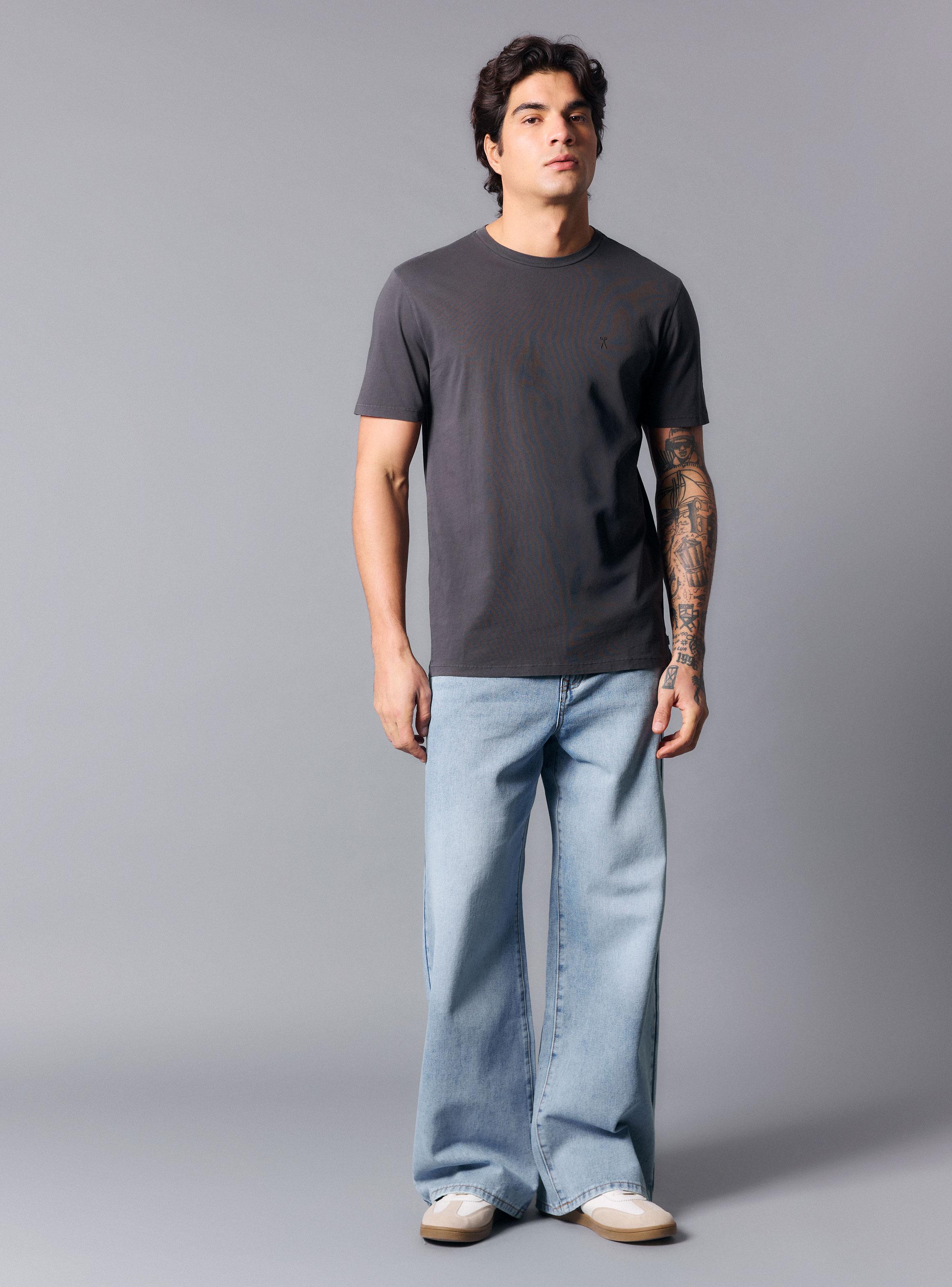 Polera Manga Corta Básica Lisa-4