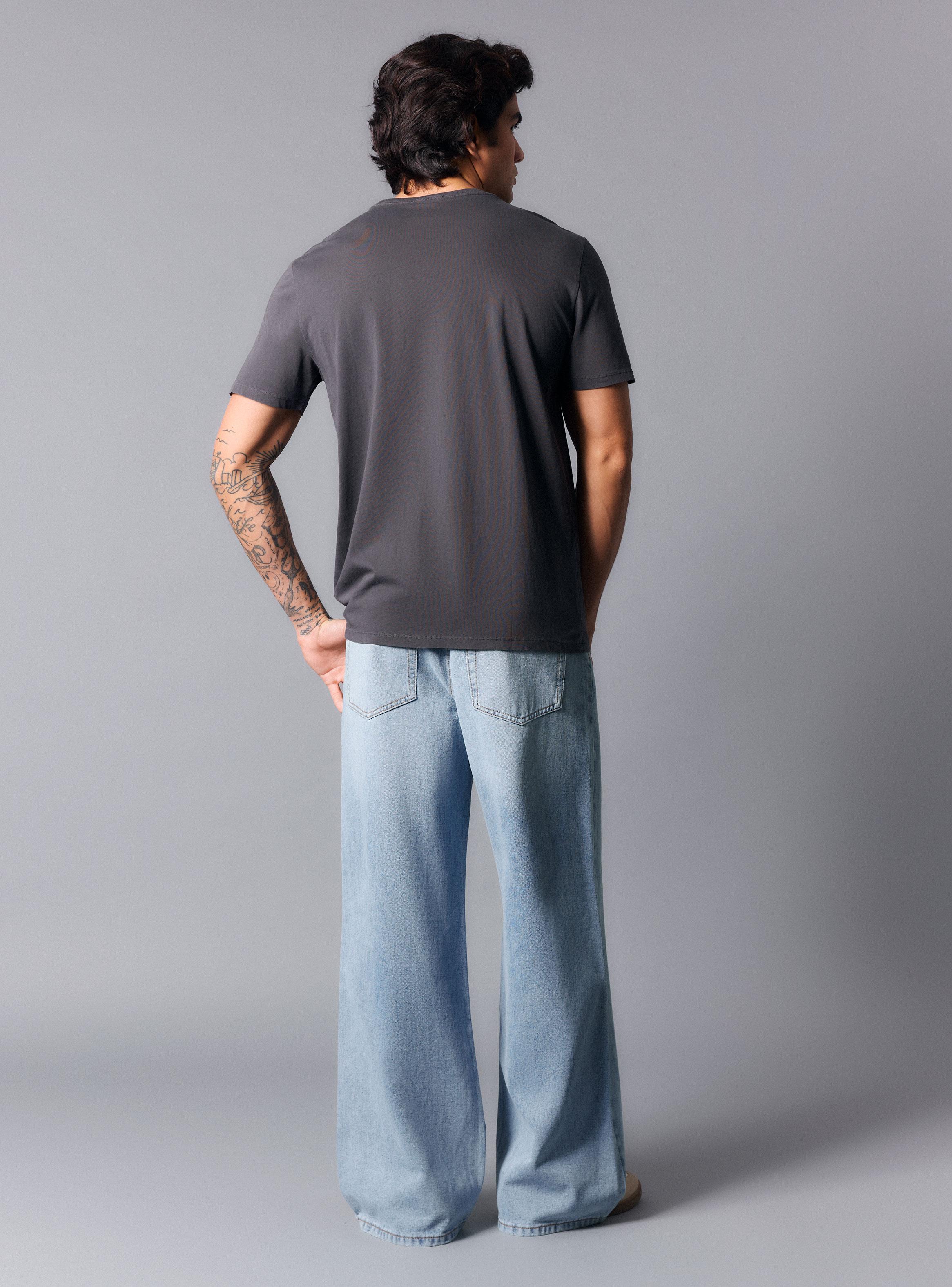Polera Manga Corta Básica Lisa-5