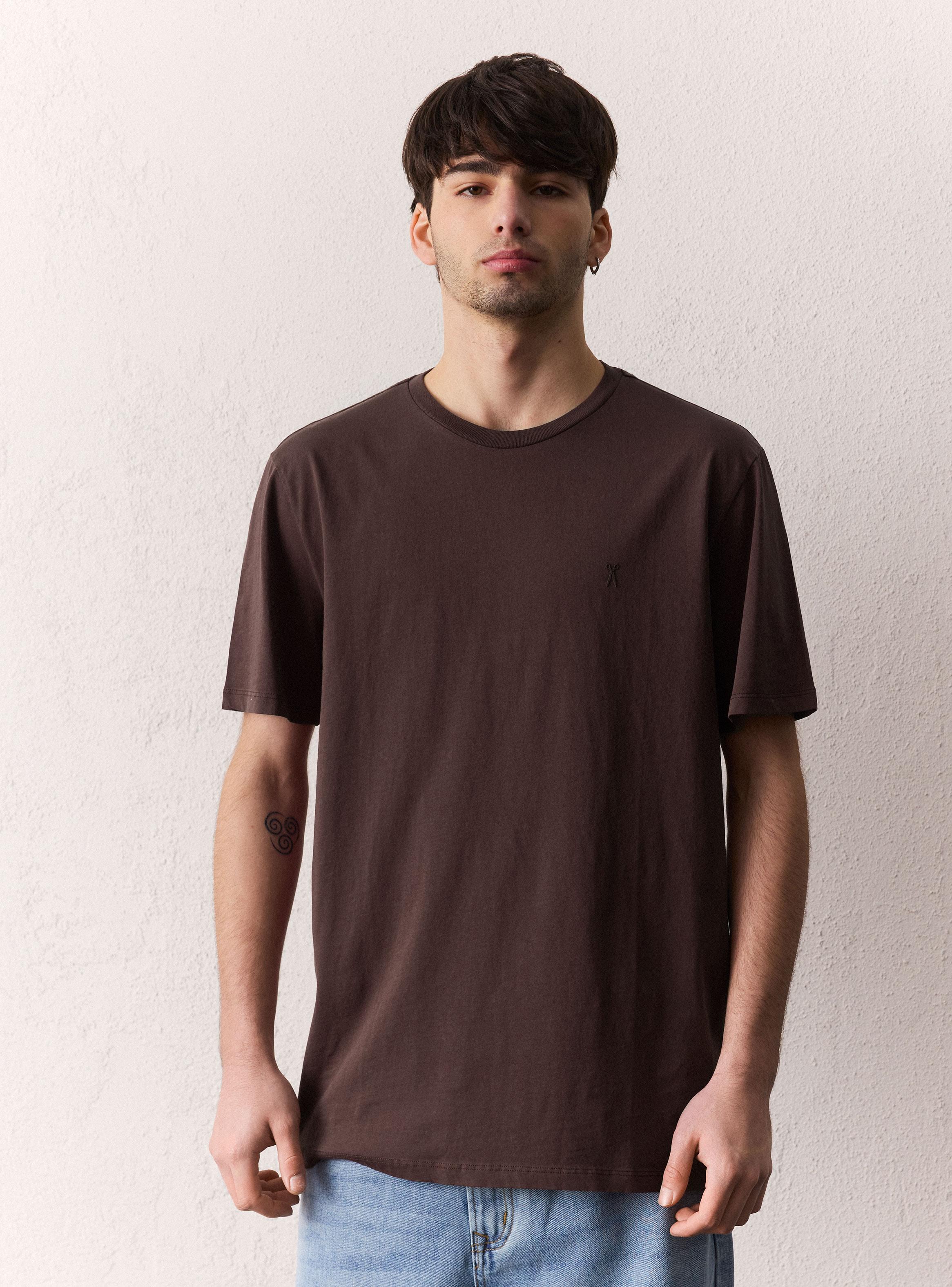Polera Manga Corta Básica Lisa-0