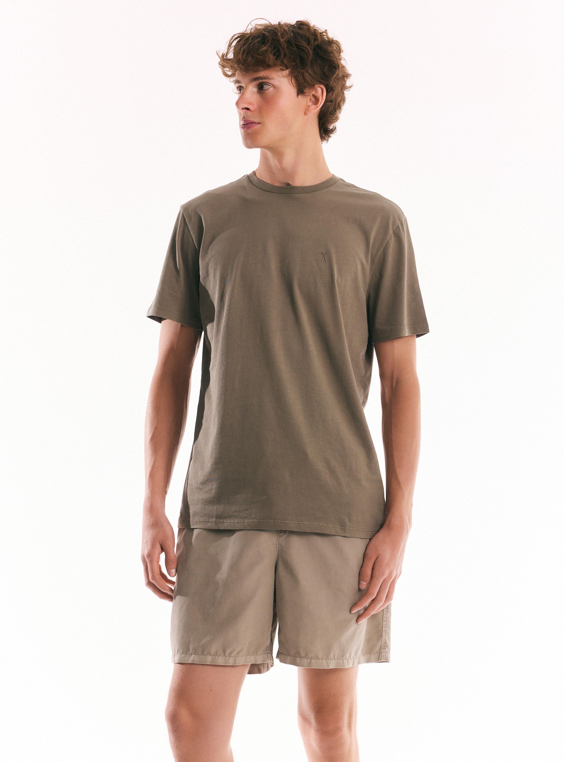 Polera Manga Corta Básica Lisa-0