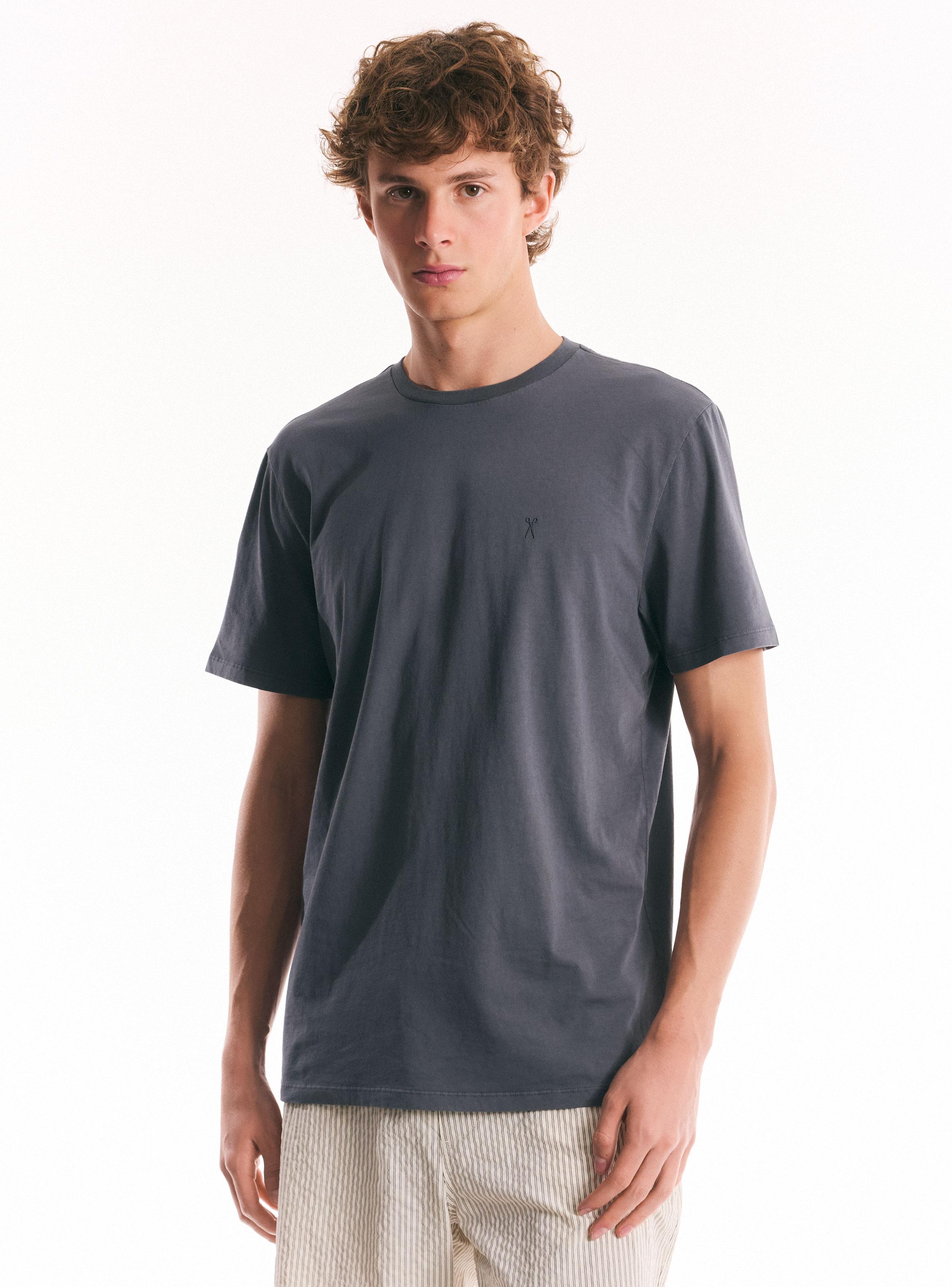 Polera Manga Corta Básica Lisa-0