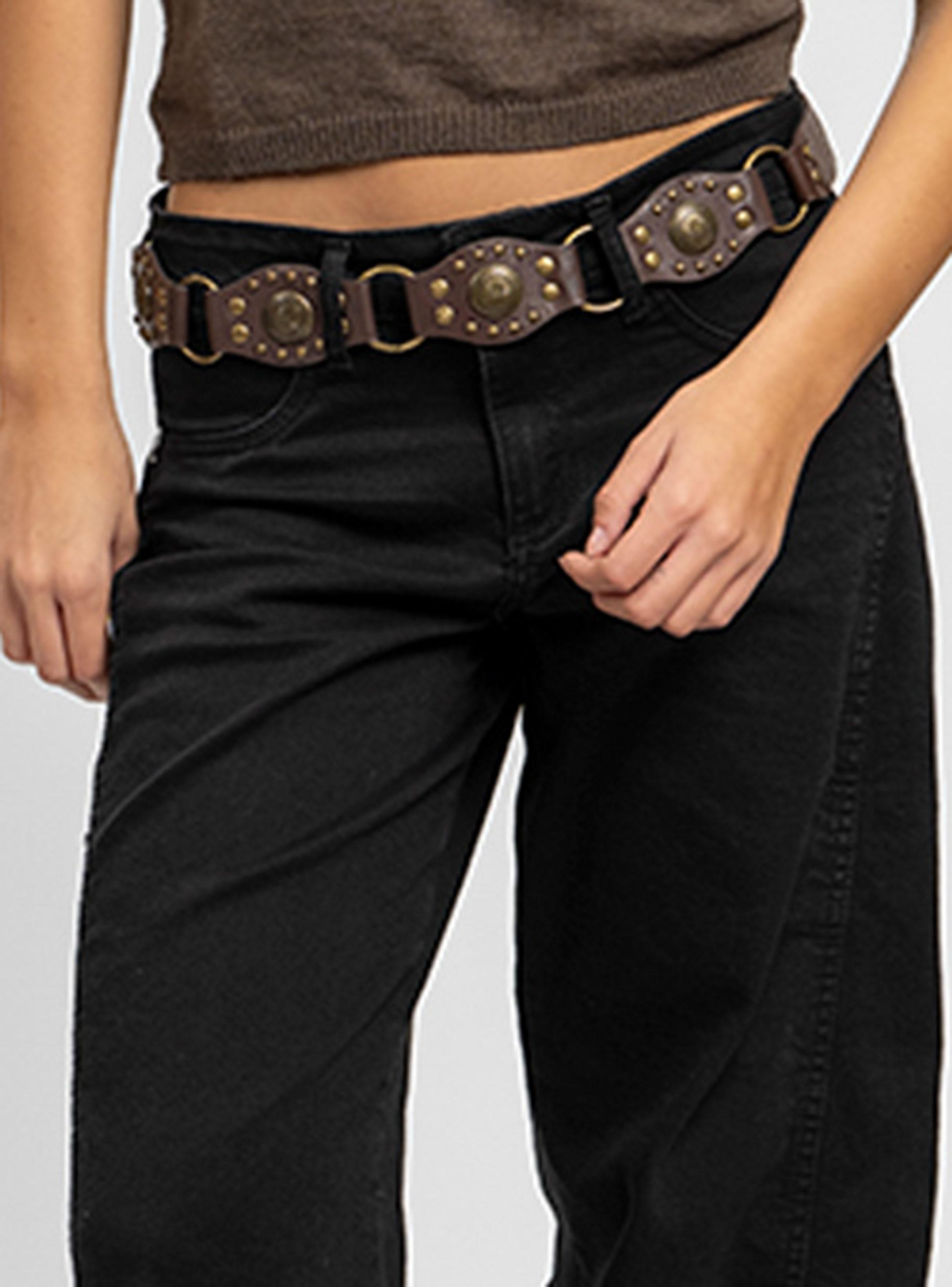 Jeans Palazzo Tiro Medio Anna Negro-2