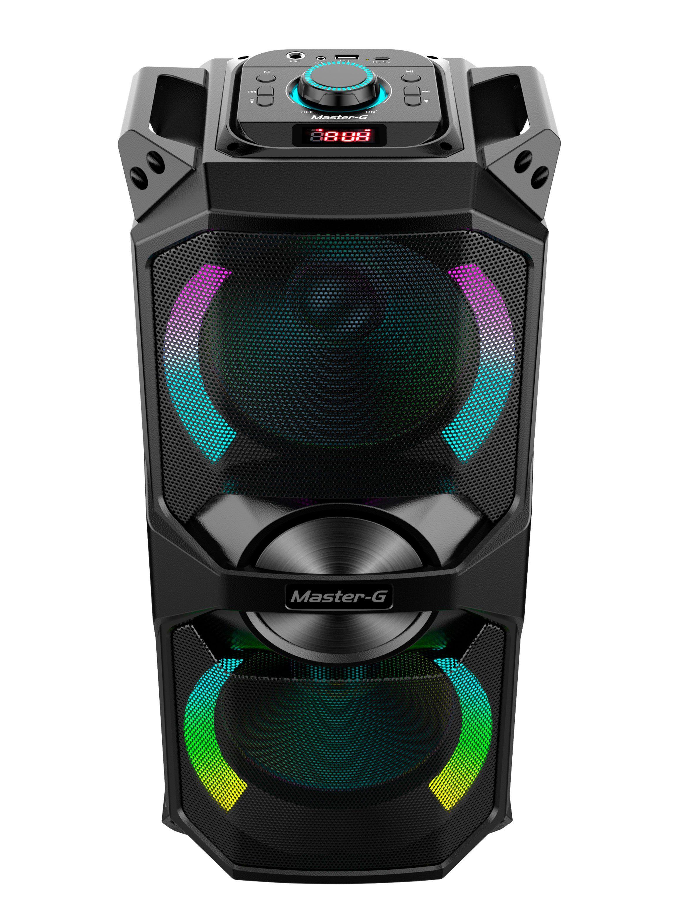 Parlante Karaoke Bluetooth 6000W MGLUXOR Negro-0
