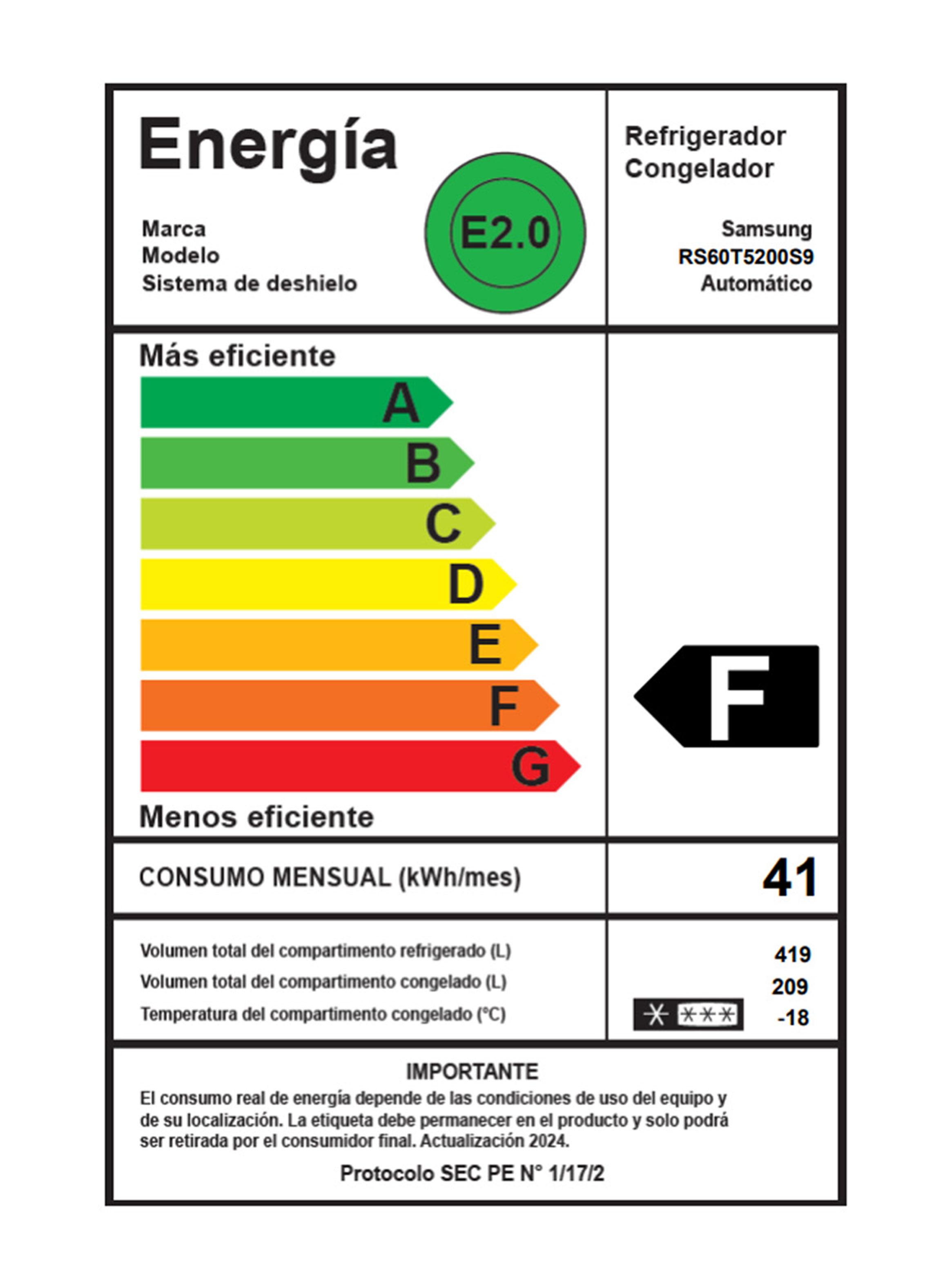 Refrigerador Side by Side No Frost 602 Litros RS60T5200S9/ZS con Space Max-7