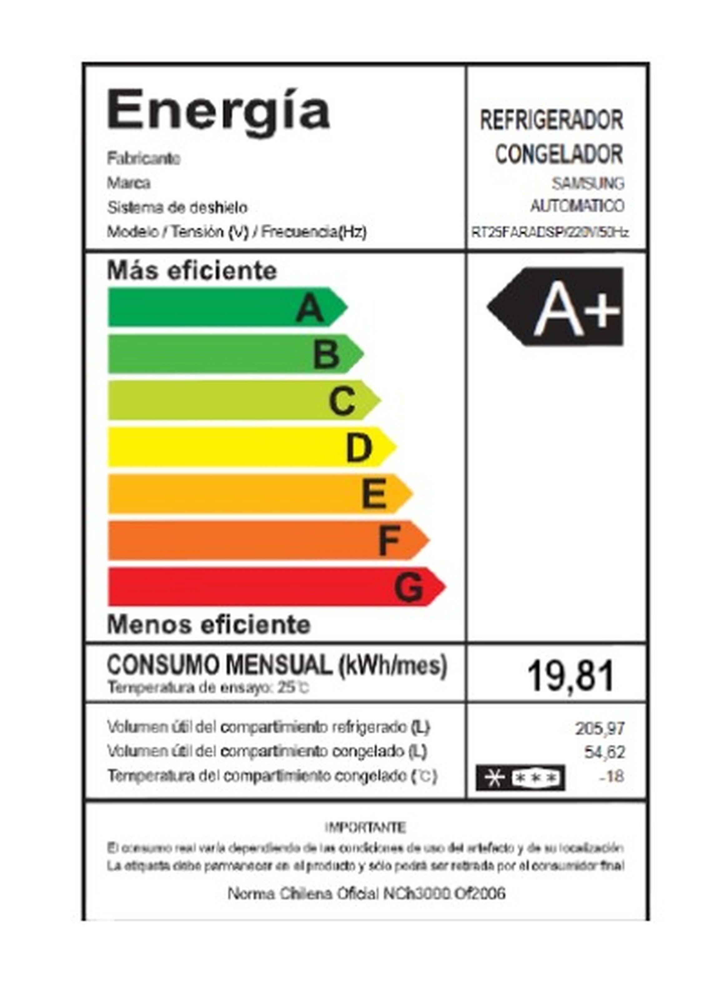 Refrigerador Top Mount No Frost 255 Litros All Around Cooling RT25FARADS8/ZS -8