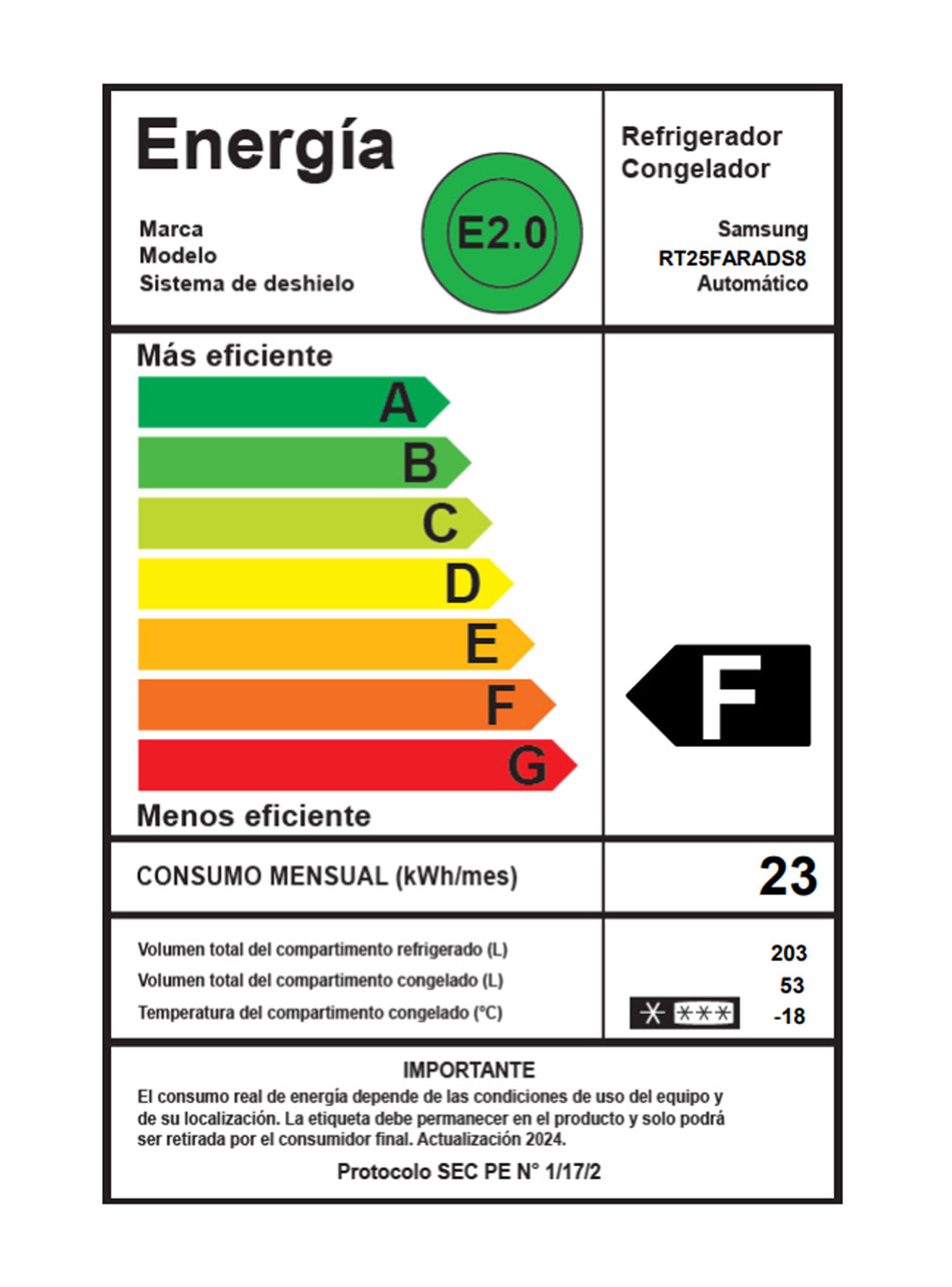 Refrigerador Top Mount No Frost 255 Litros All Around Cooling RT25FARADS8/ZS -8