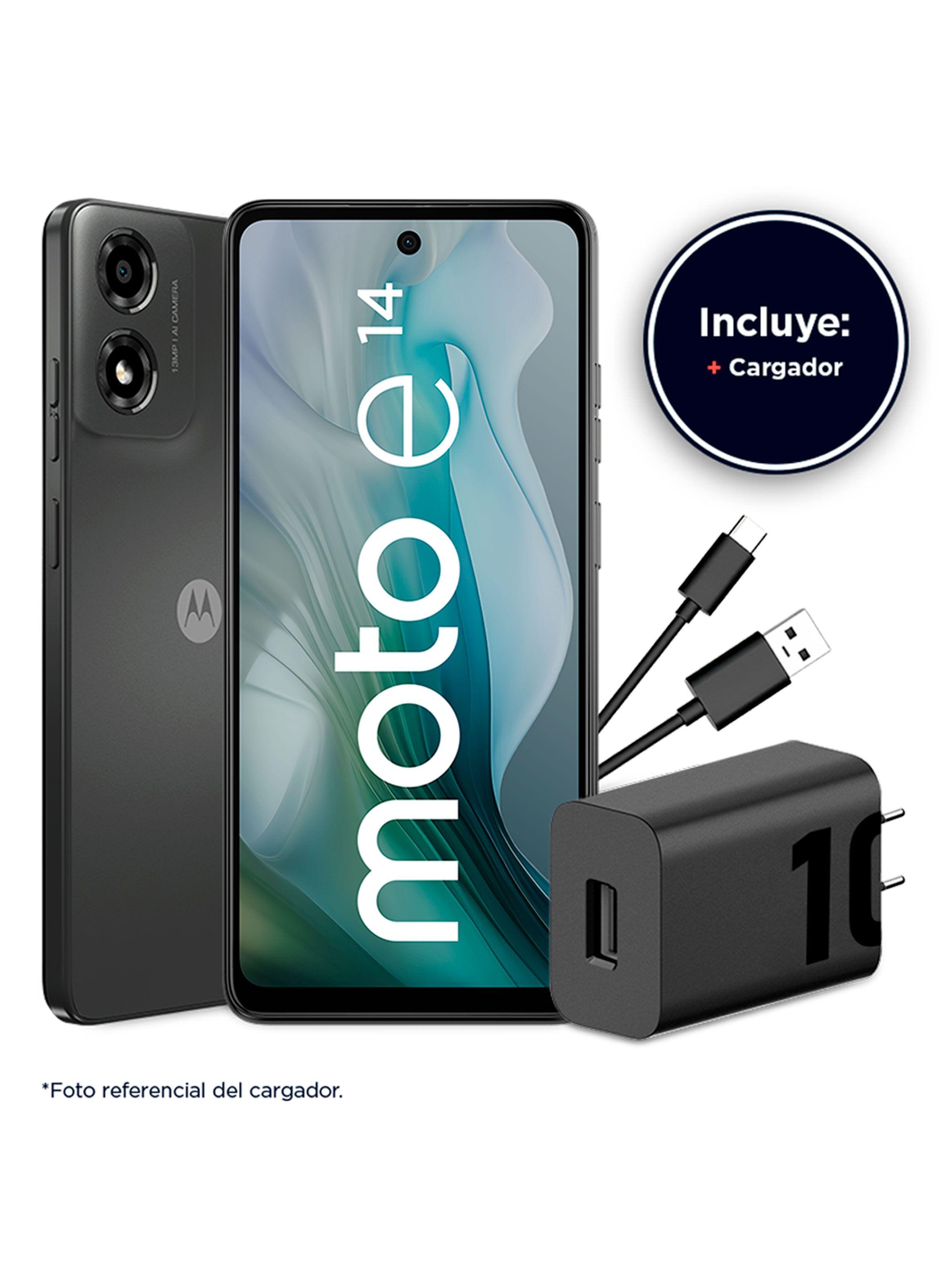 Smartphone Moto E14 64GB 6.6" Gris Liberado-1
