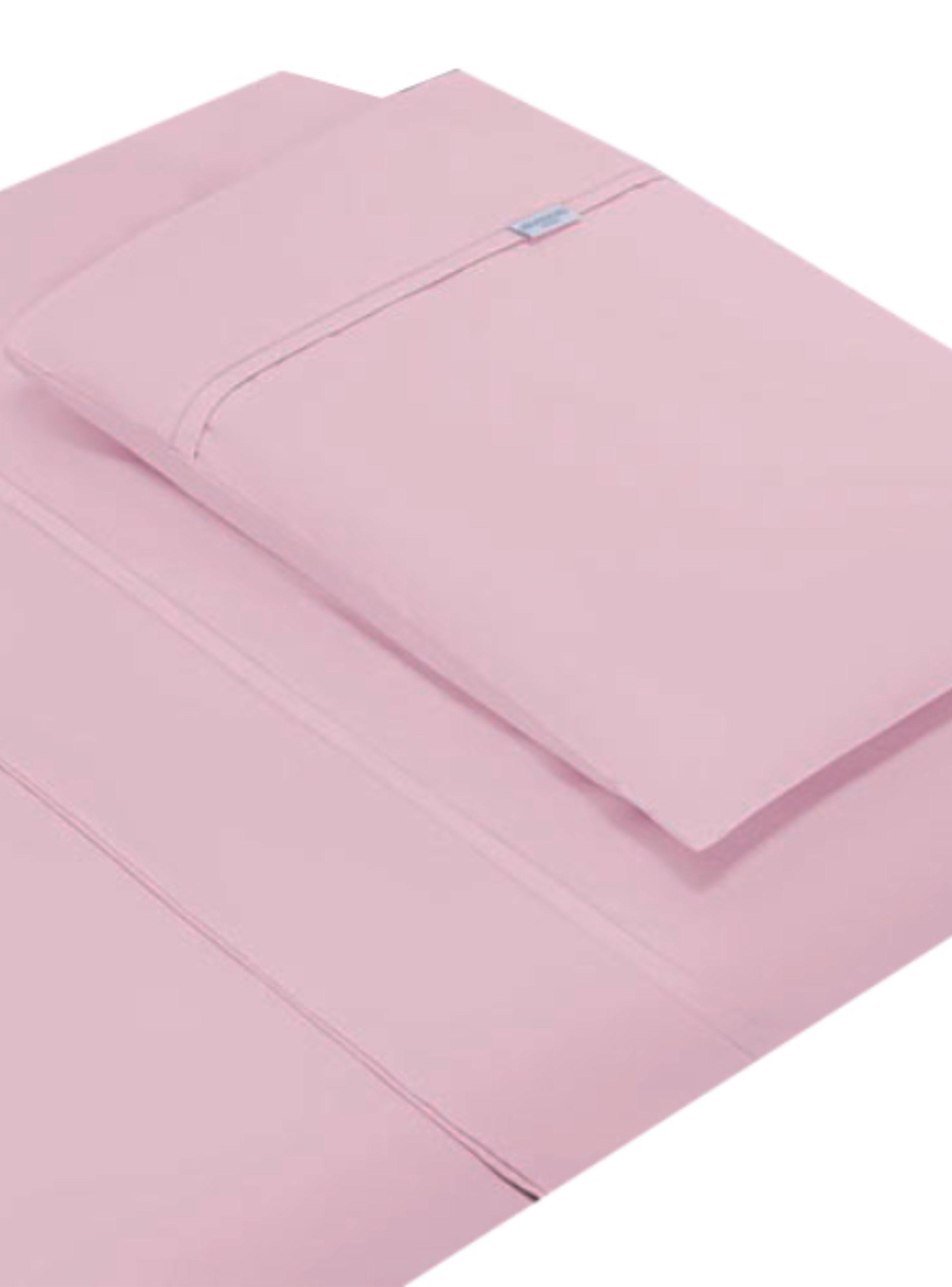 Juego de Sábanas Cuna Rosa de Algodón-2