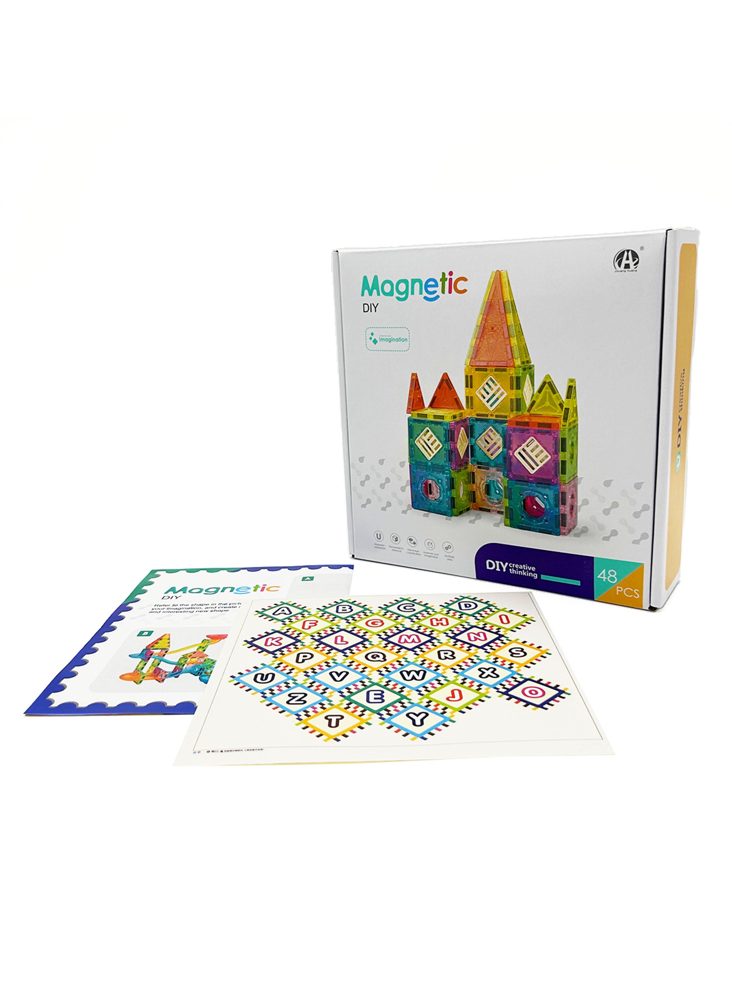 Bloques Magnéticos para Construir 48 Piezas-1