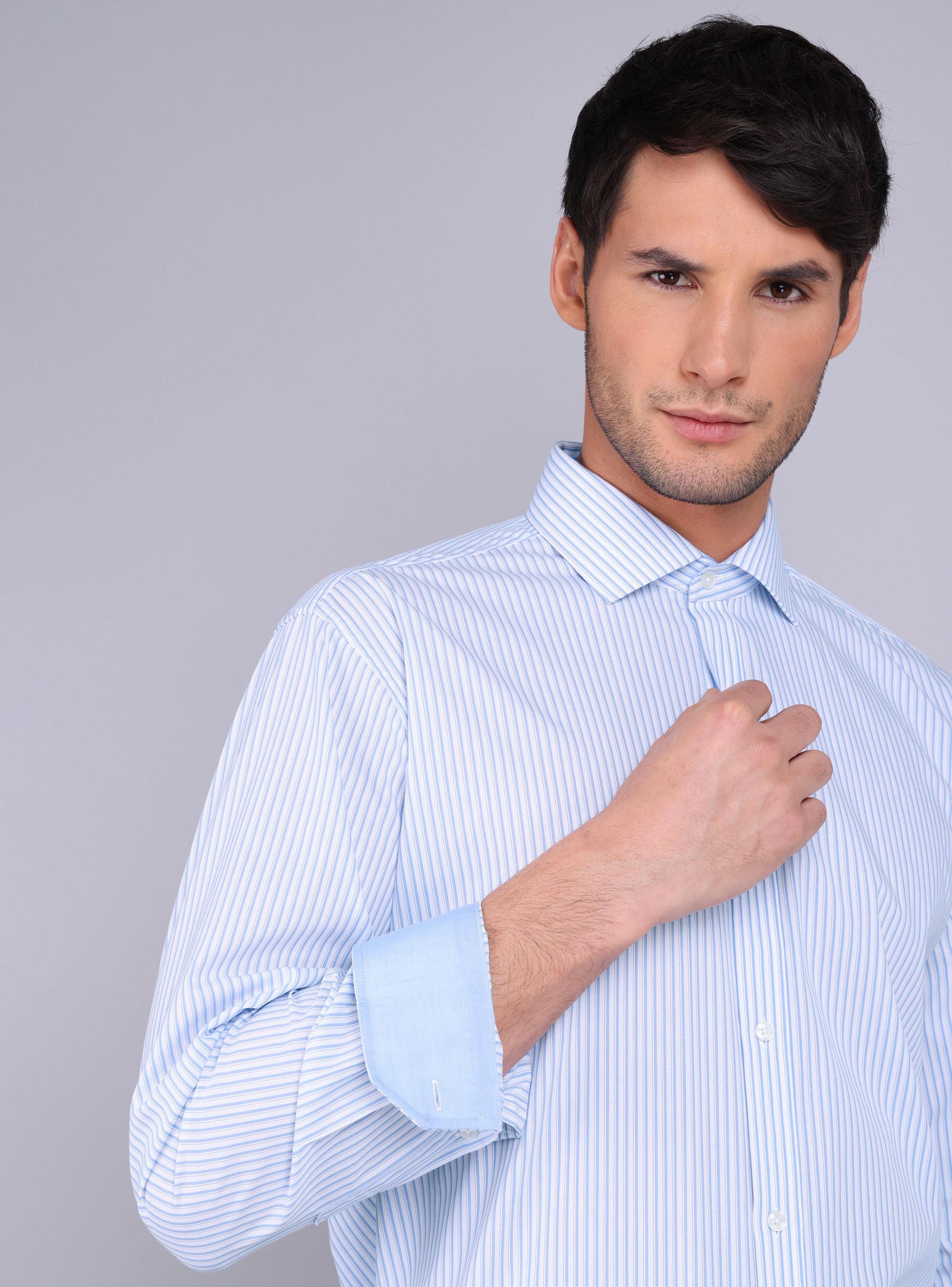 Camisa Diseño a Rayas Sky-2