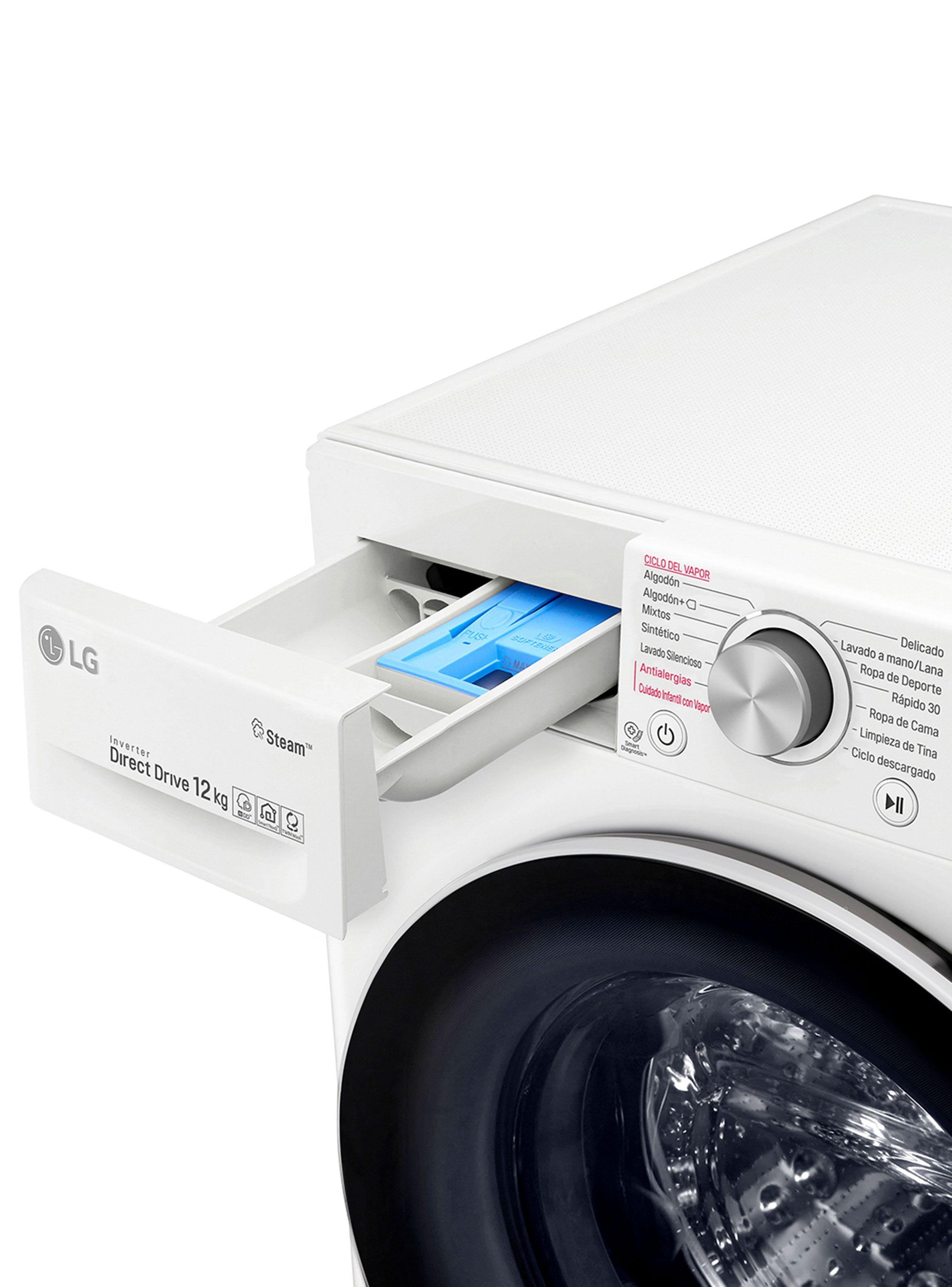 Lavadora Carga Frontal 12 Kg con ThinQ y AIDD WM12WVC4S6-7