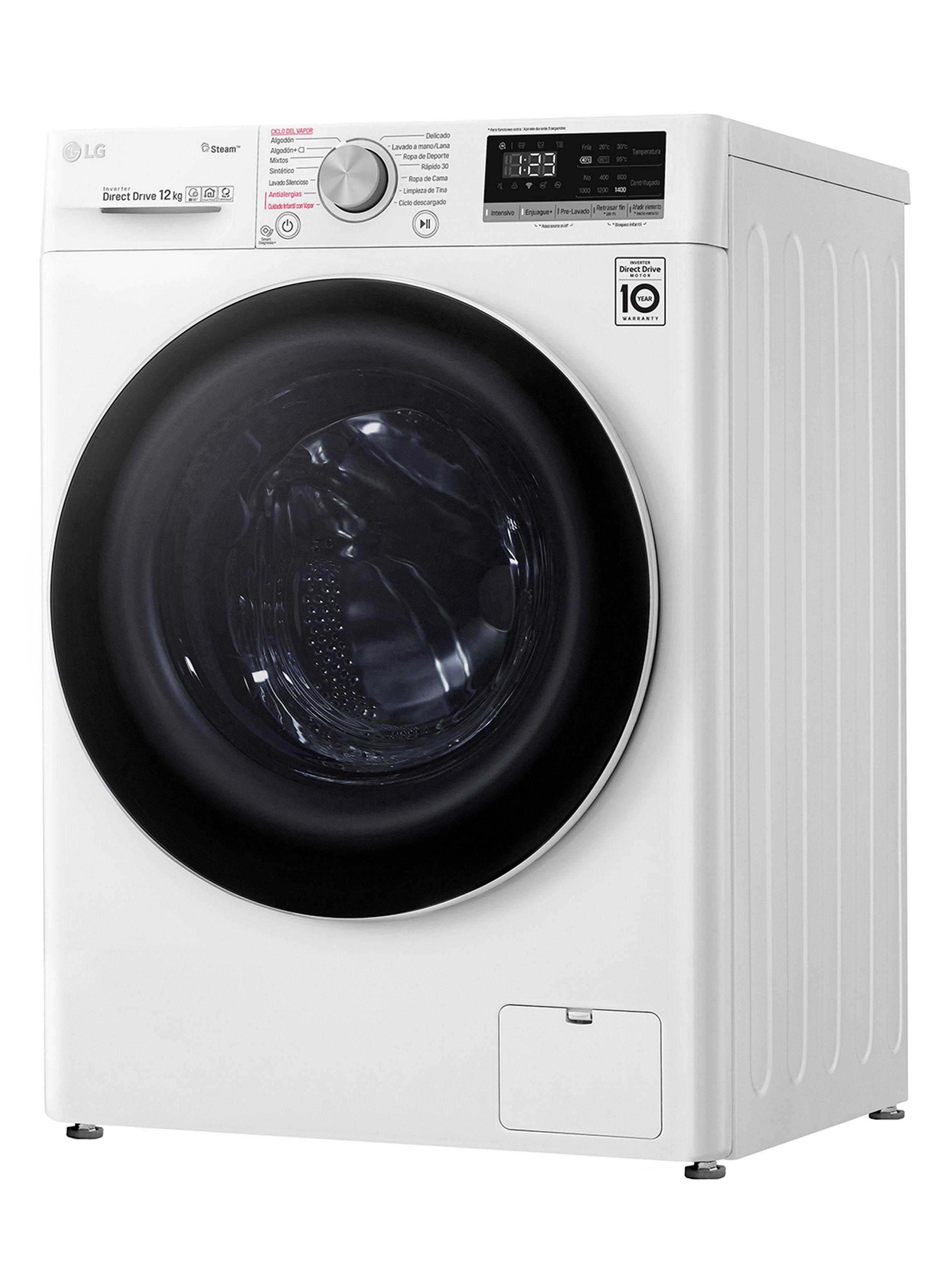 Lavadora Carga Frontal 12 Kg con ThinQ y AIDD WM12WVC4S6-4