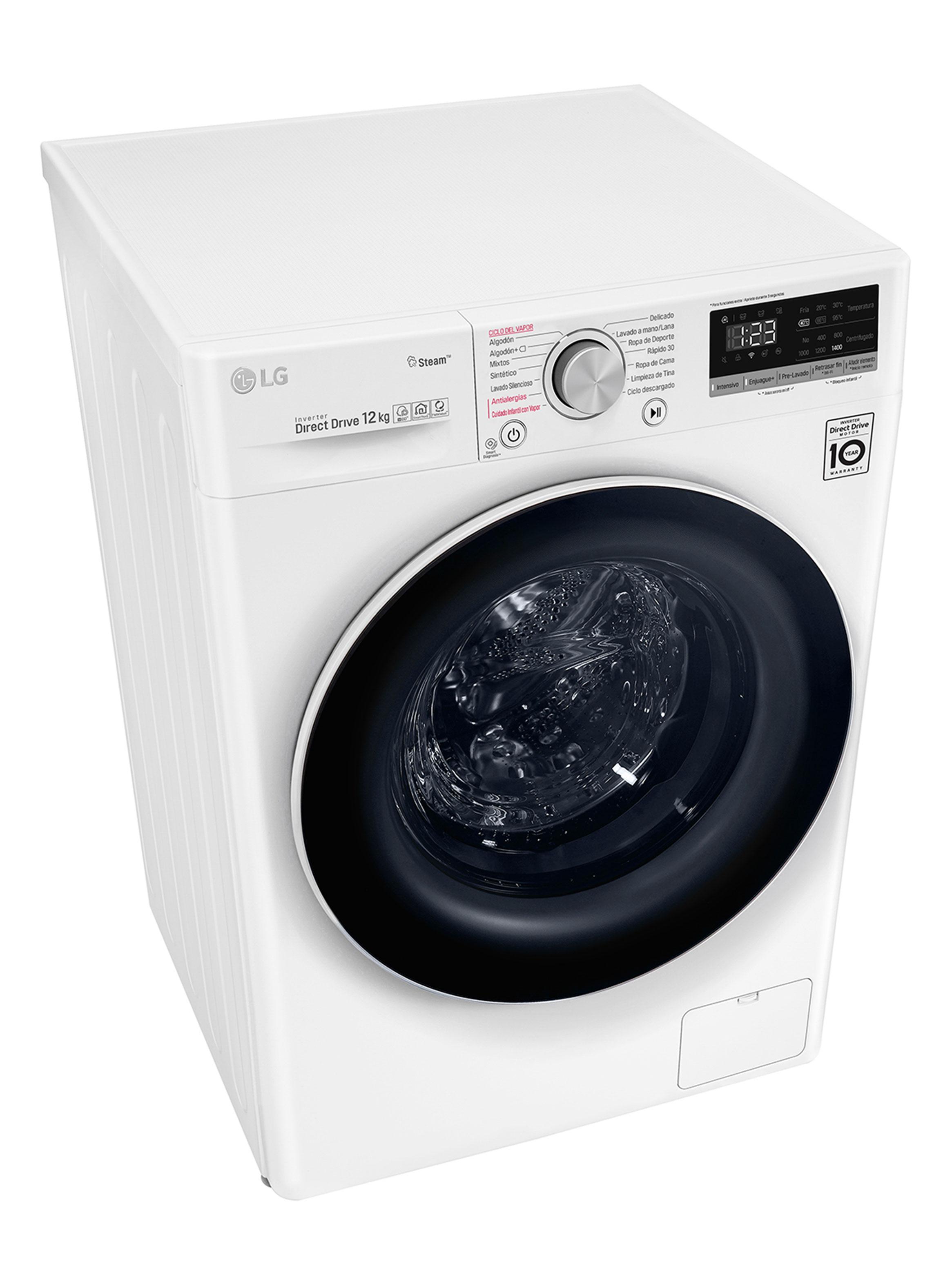 Lavadora Carga Frontal 12 Kg con ThinQ y AIDD WM12WVC4S6-5