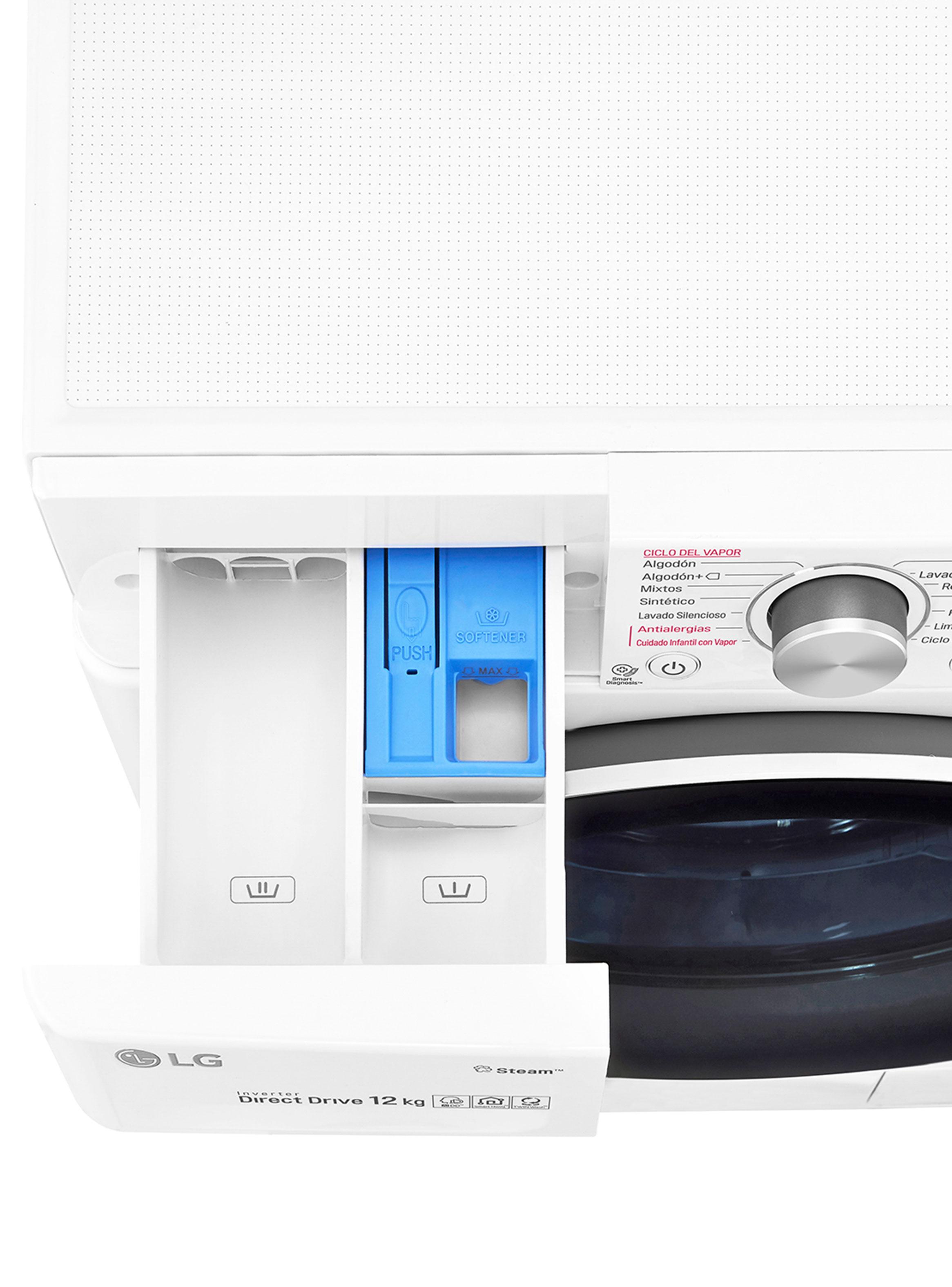 Lavadora Carga Frontal 12 Kg con ThinQ y AIDD WM12WVC4S6-8