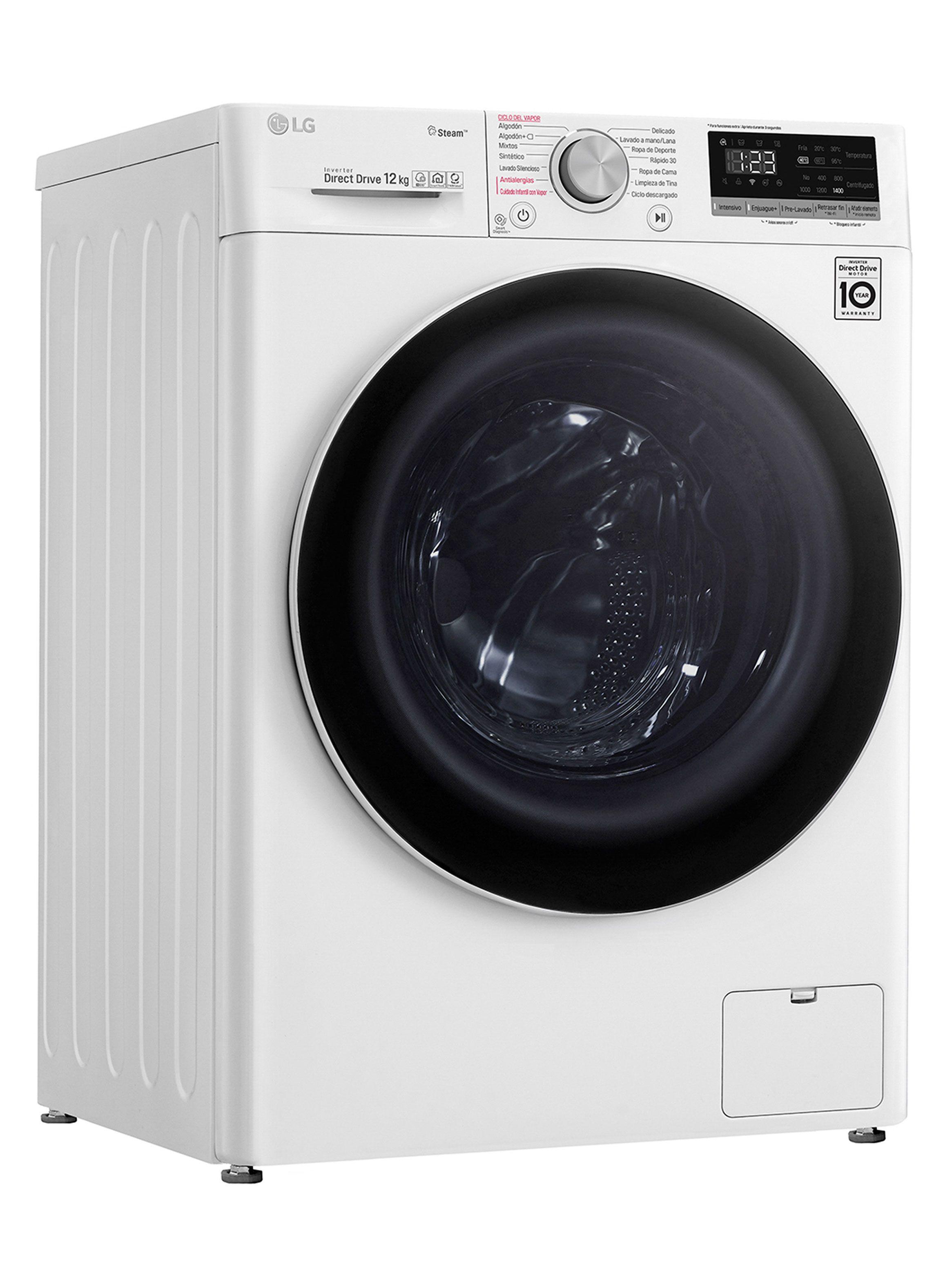 Lavadora Carga Frontal 12 Kg con ThinQ y AIDD WM12WVC4S6-4