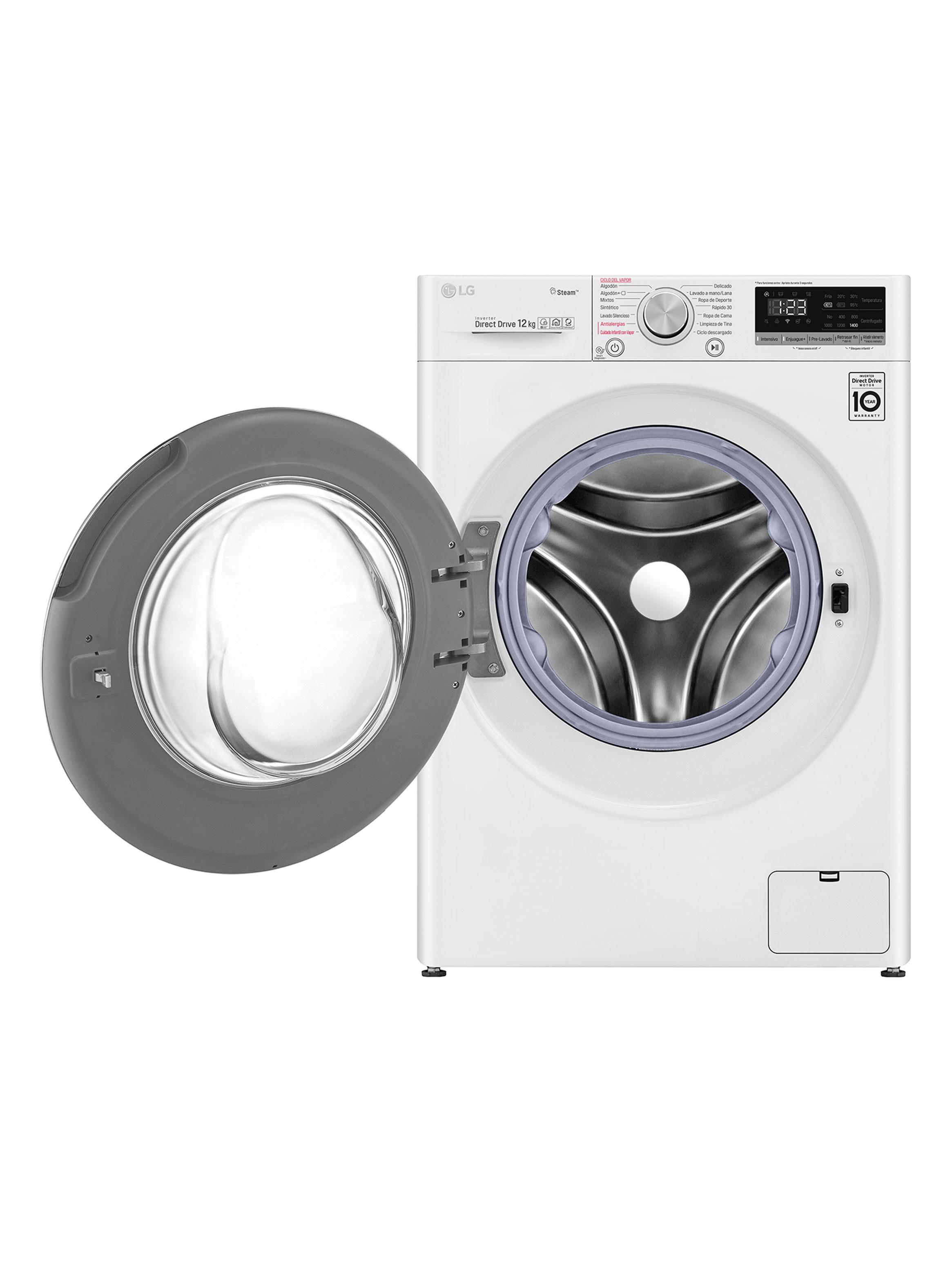 Lavadora Carga Frontal 12 Kg con ThinQ y AIDD WM12WVC4S6-2