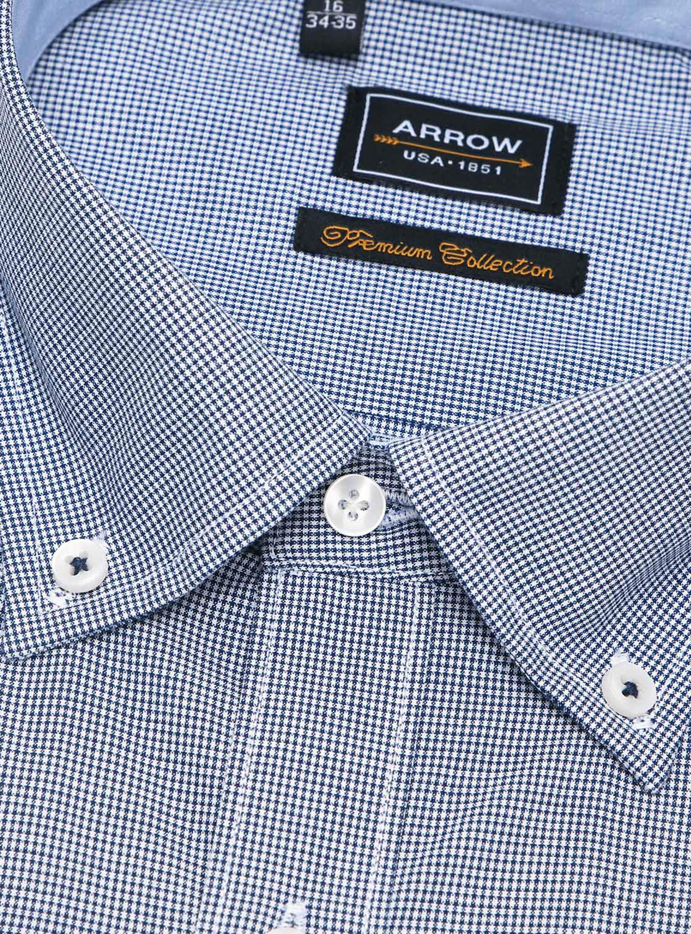 Camisa Diseño a Cuadros Manga Larga-3