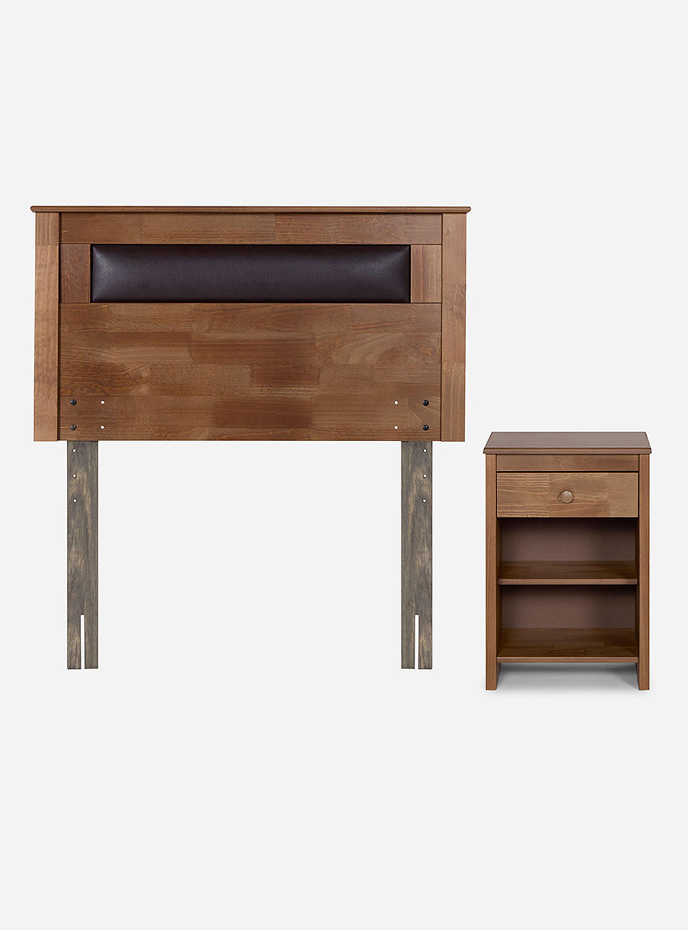 Cama New Style 6 1.5 Plazas + Muebles Ferrara-2