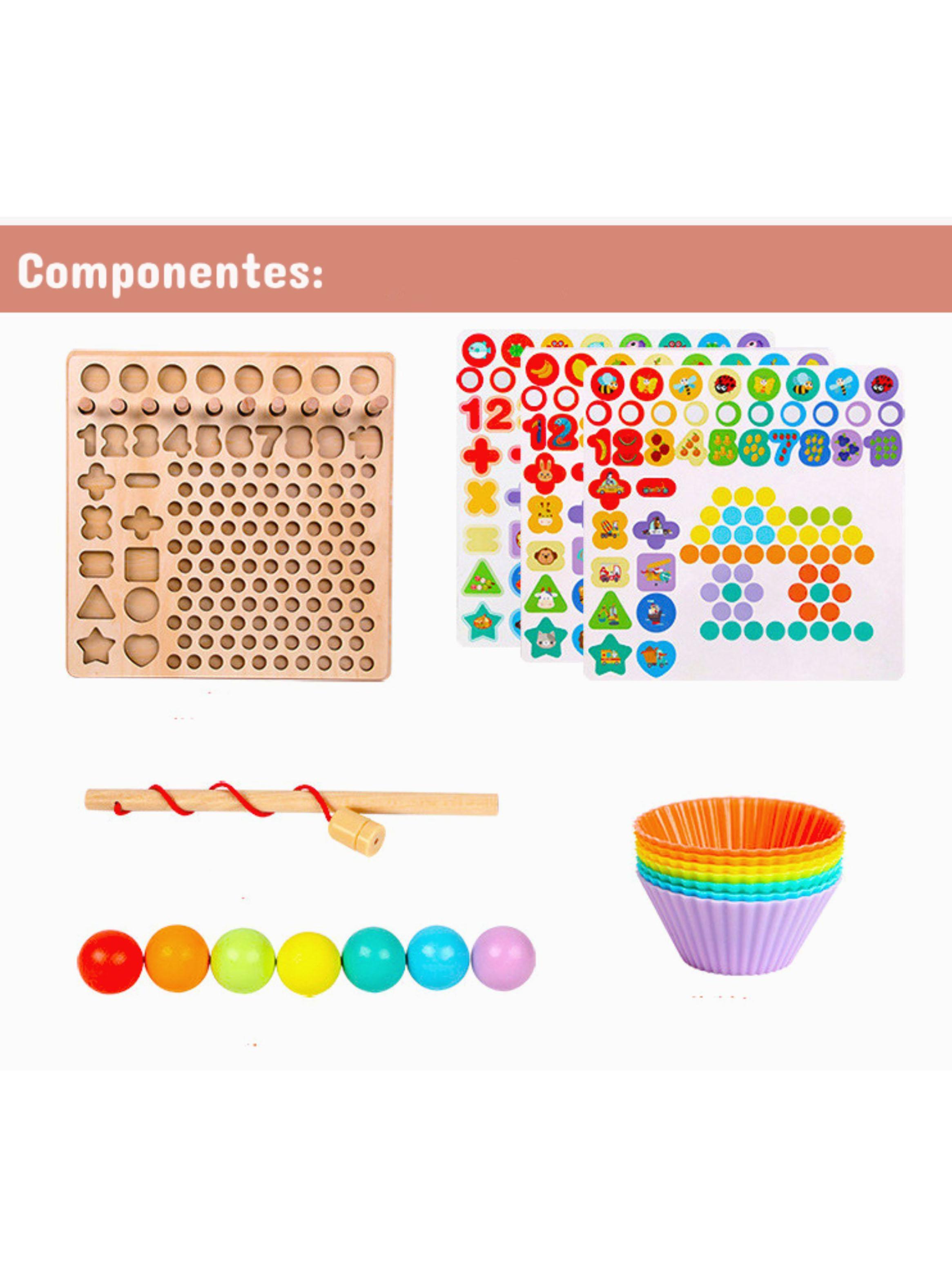 Juguete Didáctico Montessori Colores 60 Piezas-3