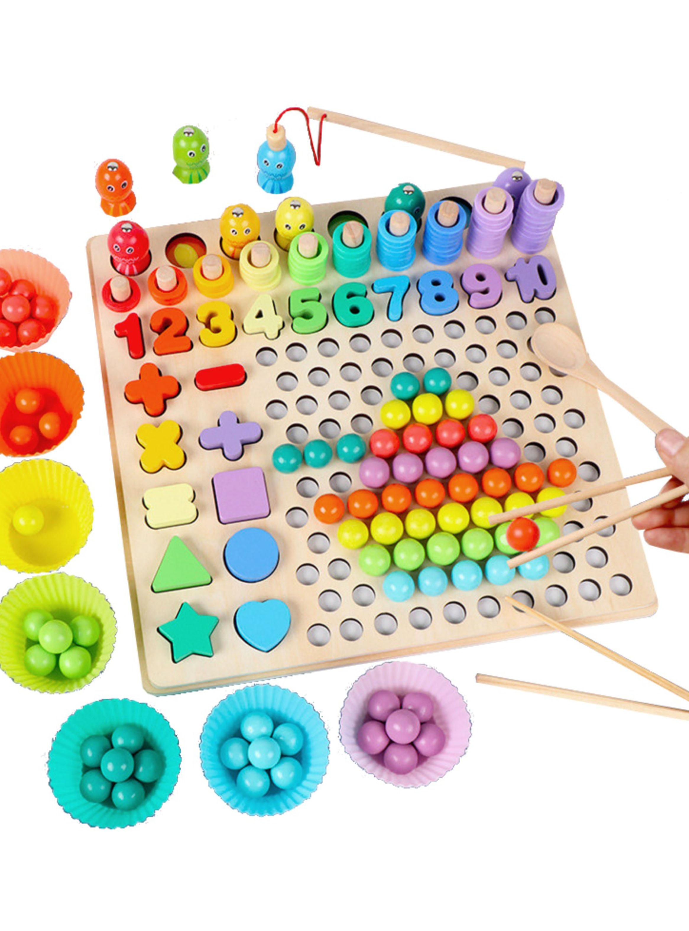 Juguete Didáctico Montessori Colores 60 Piezas-2