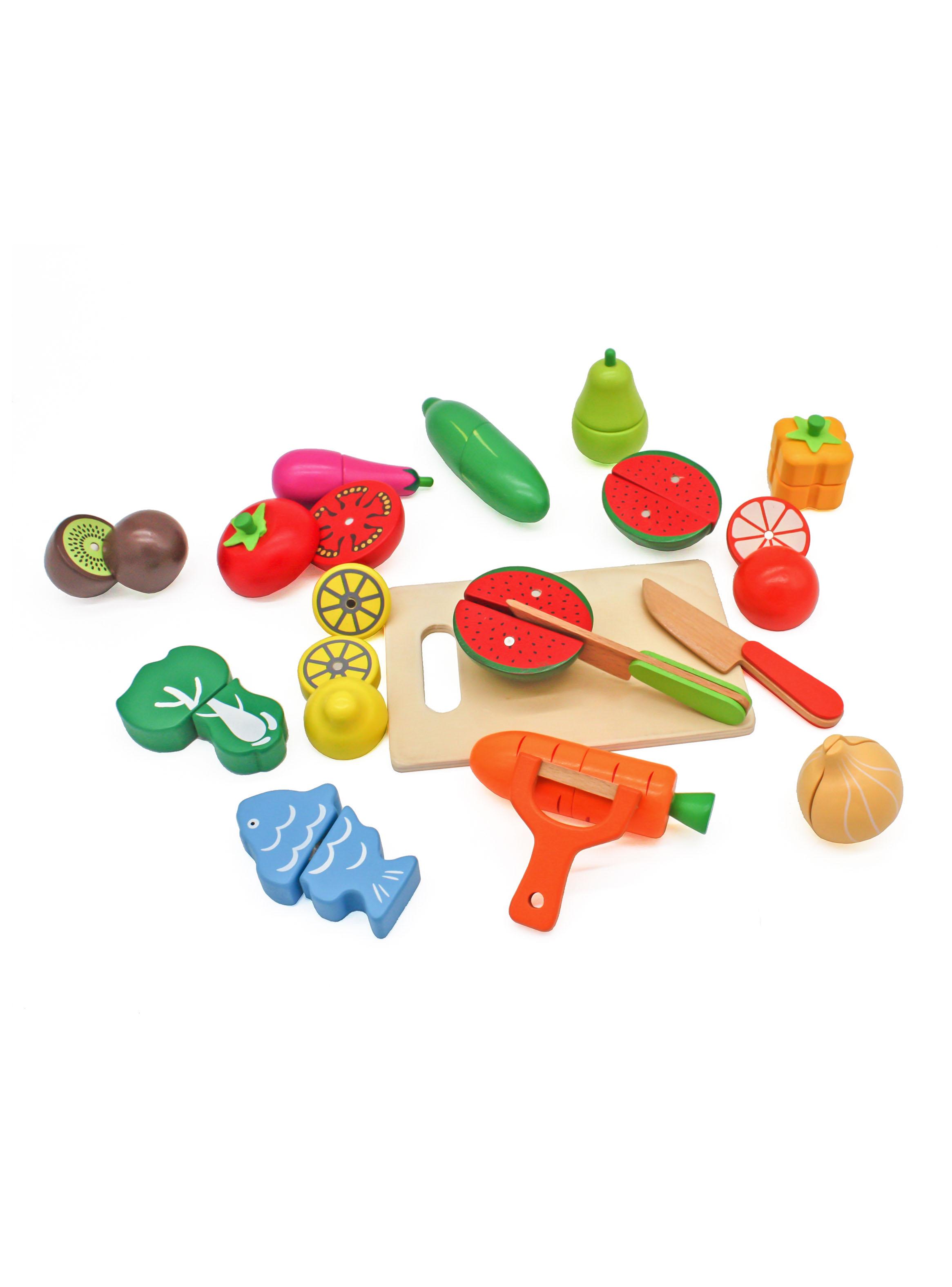 Didáctico Frutas y Verduras 18 Piezas-4