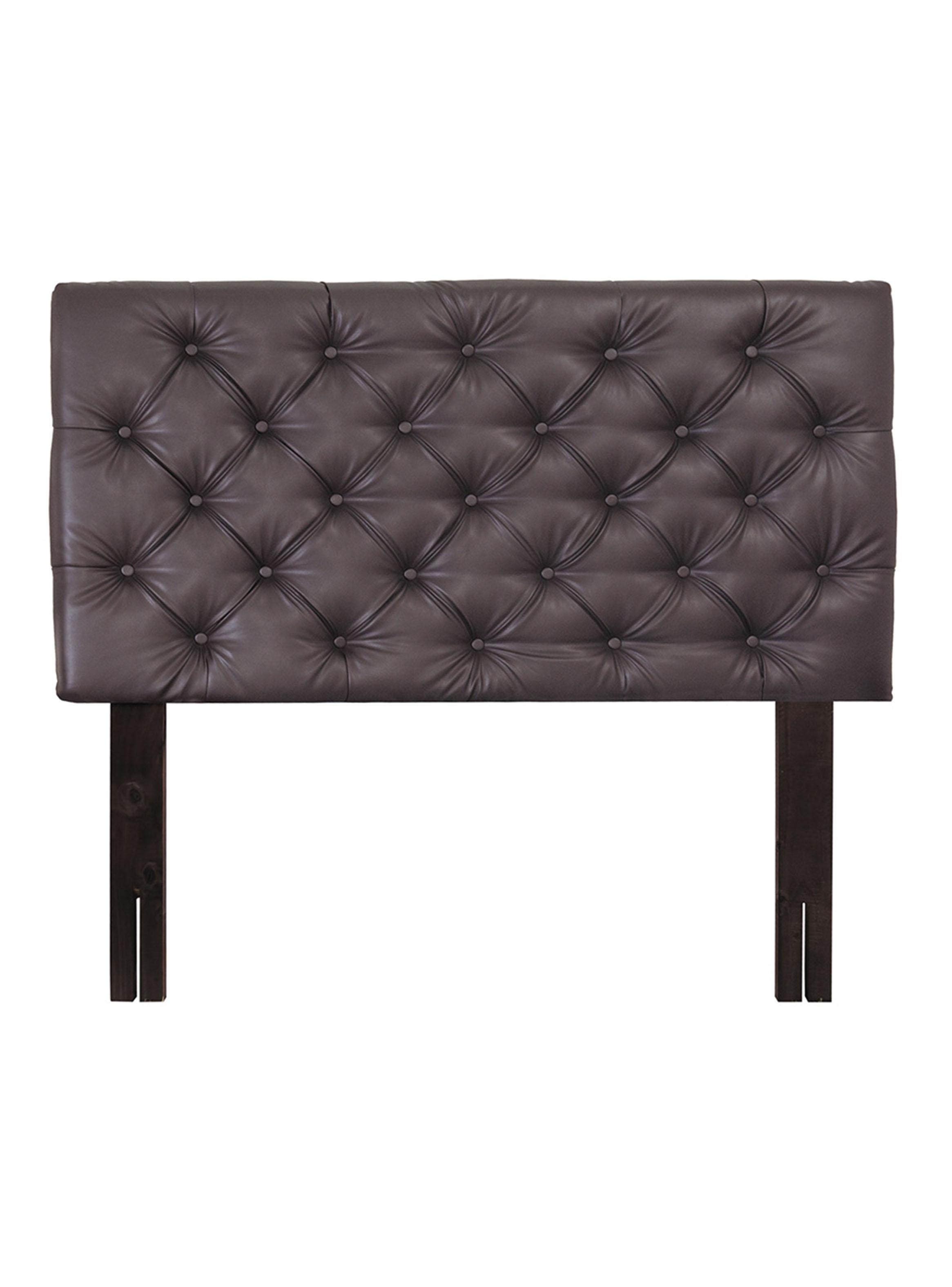 Set Respaldo + velador Capitoné 2 Plazas-1