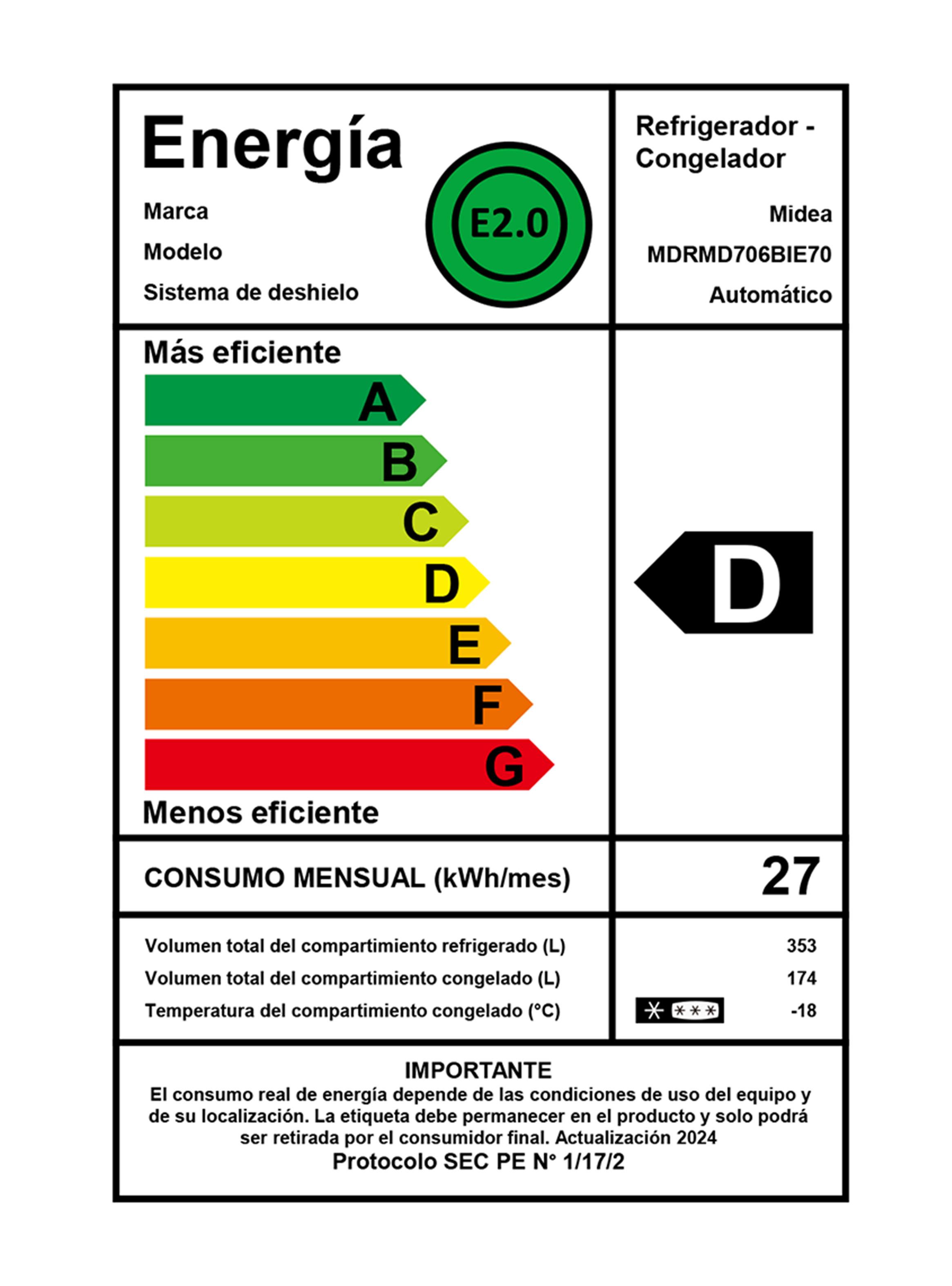 Refrigerador Multi Door No Frost 474 Litros MDRMD706BIE70-10