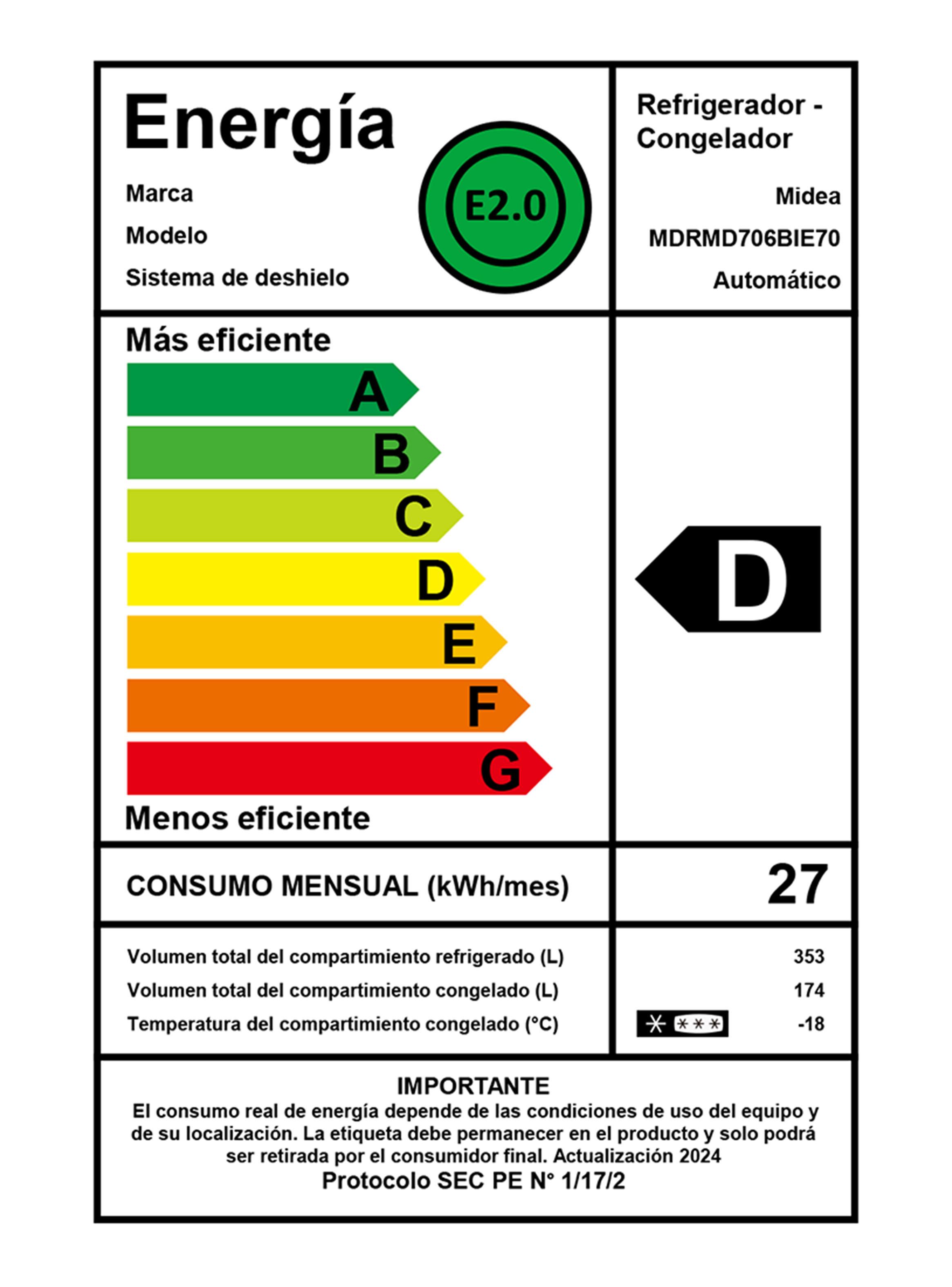 Refrigerador Multi Door No Frost 527 Litros MDRMD706BIE70-10