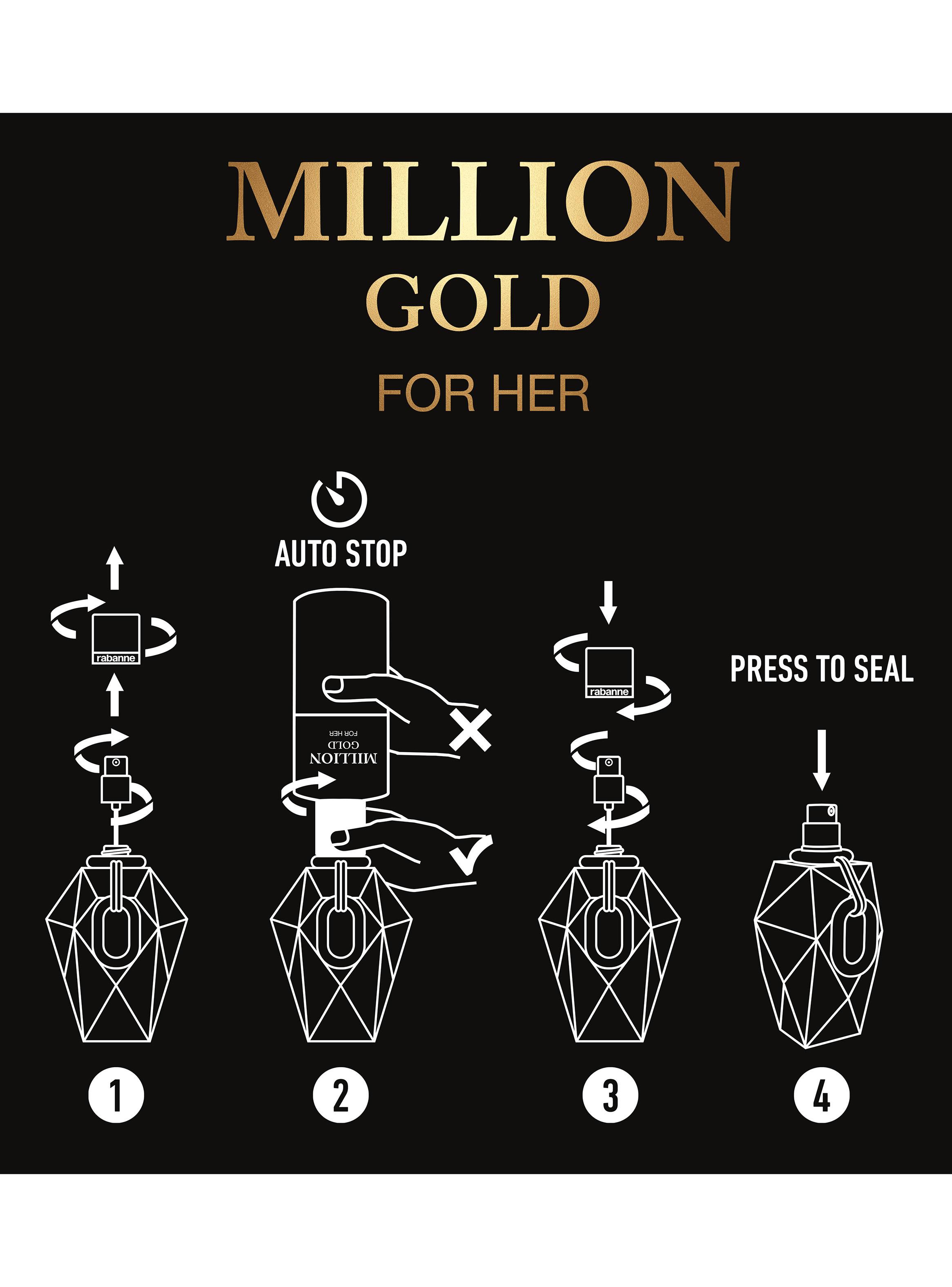 Perfume Million Gold For Her Recarga EDP Mujer 200 ml-4