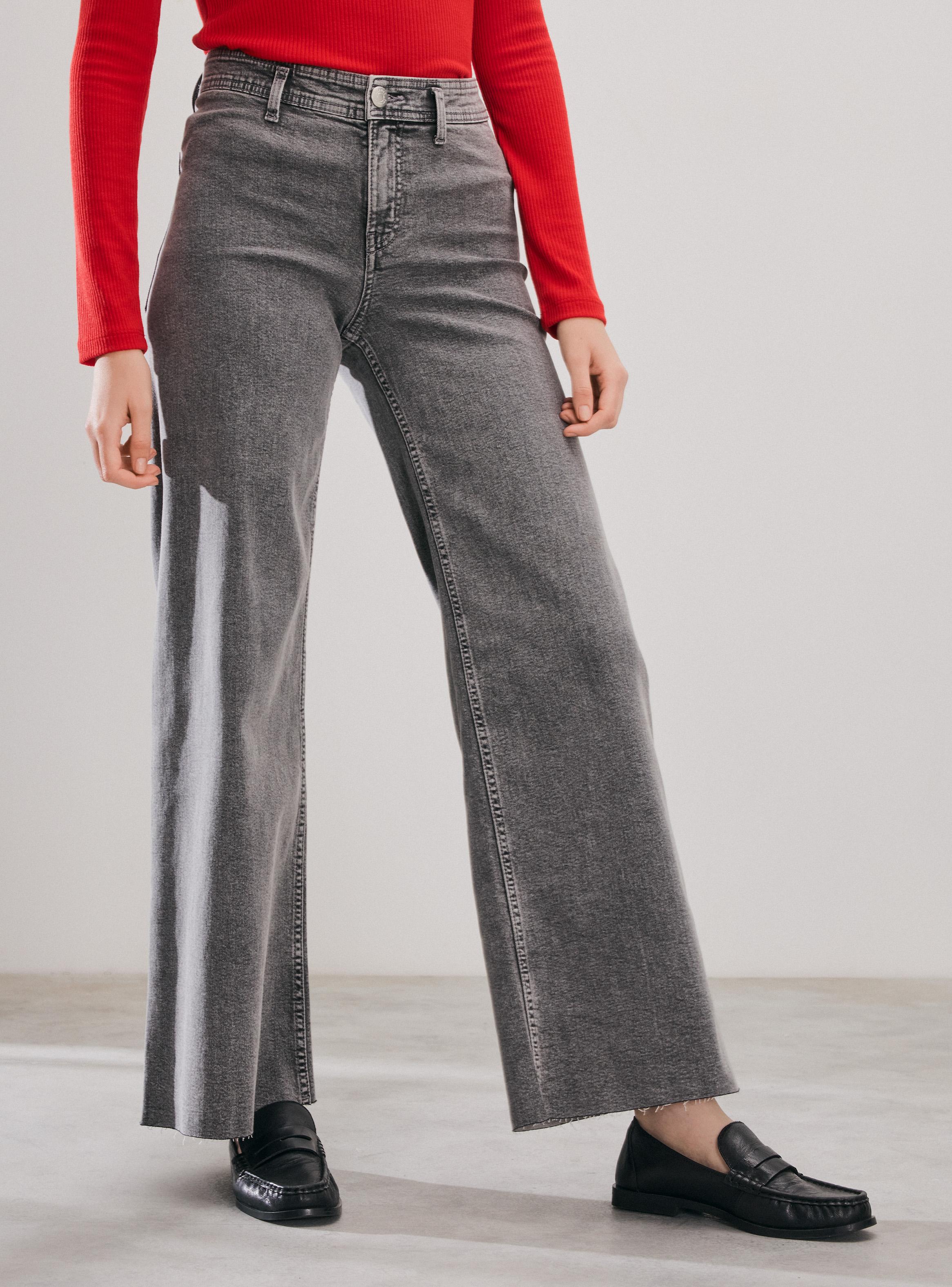 Jeans Wide Leg Color sin Costura Costado-0
