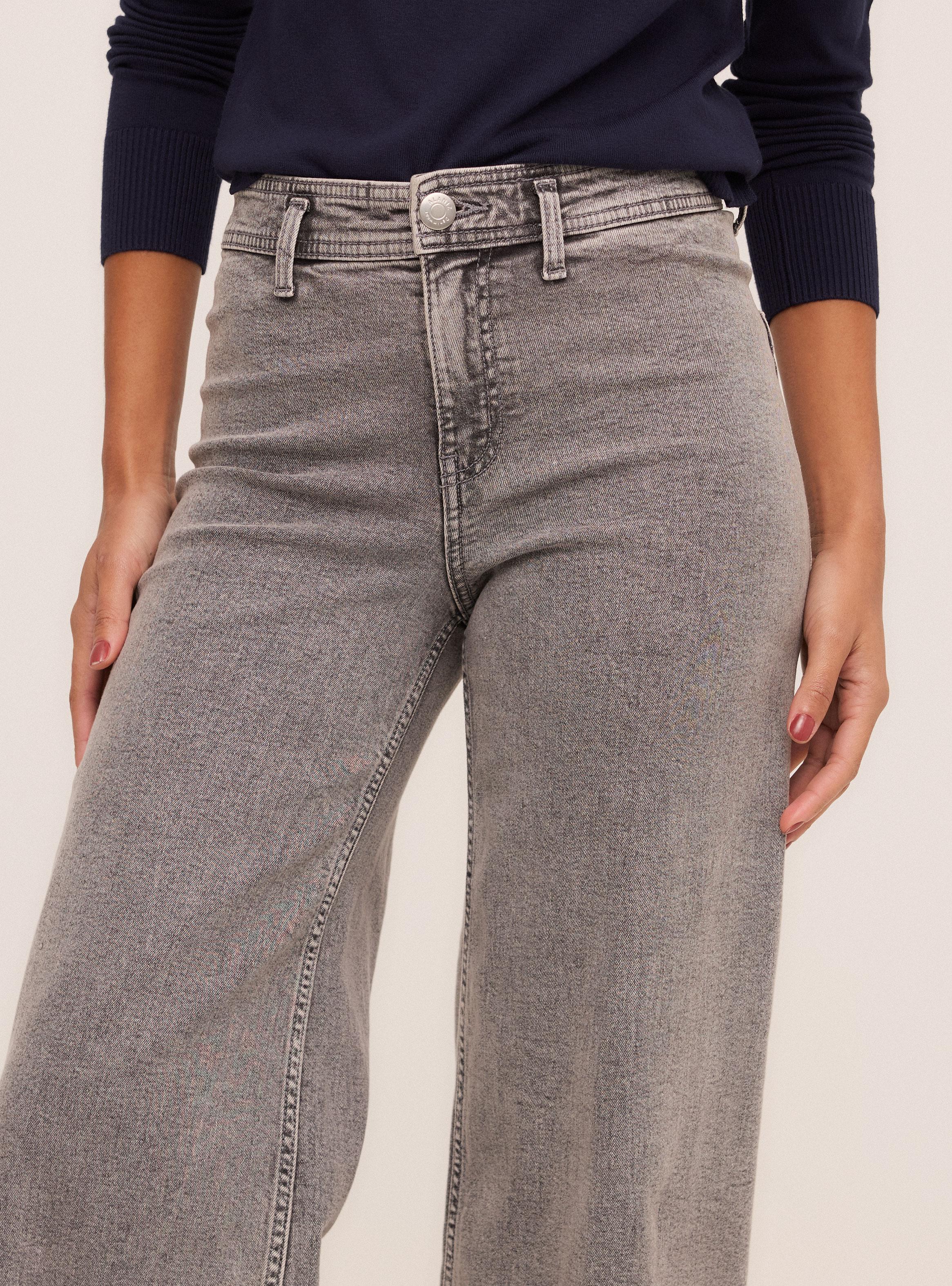 Jeans Wide Leg Color sin Costura Costado-2