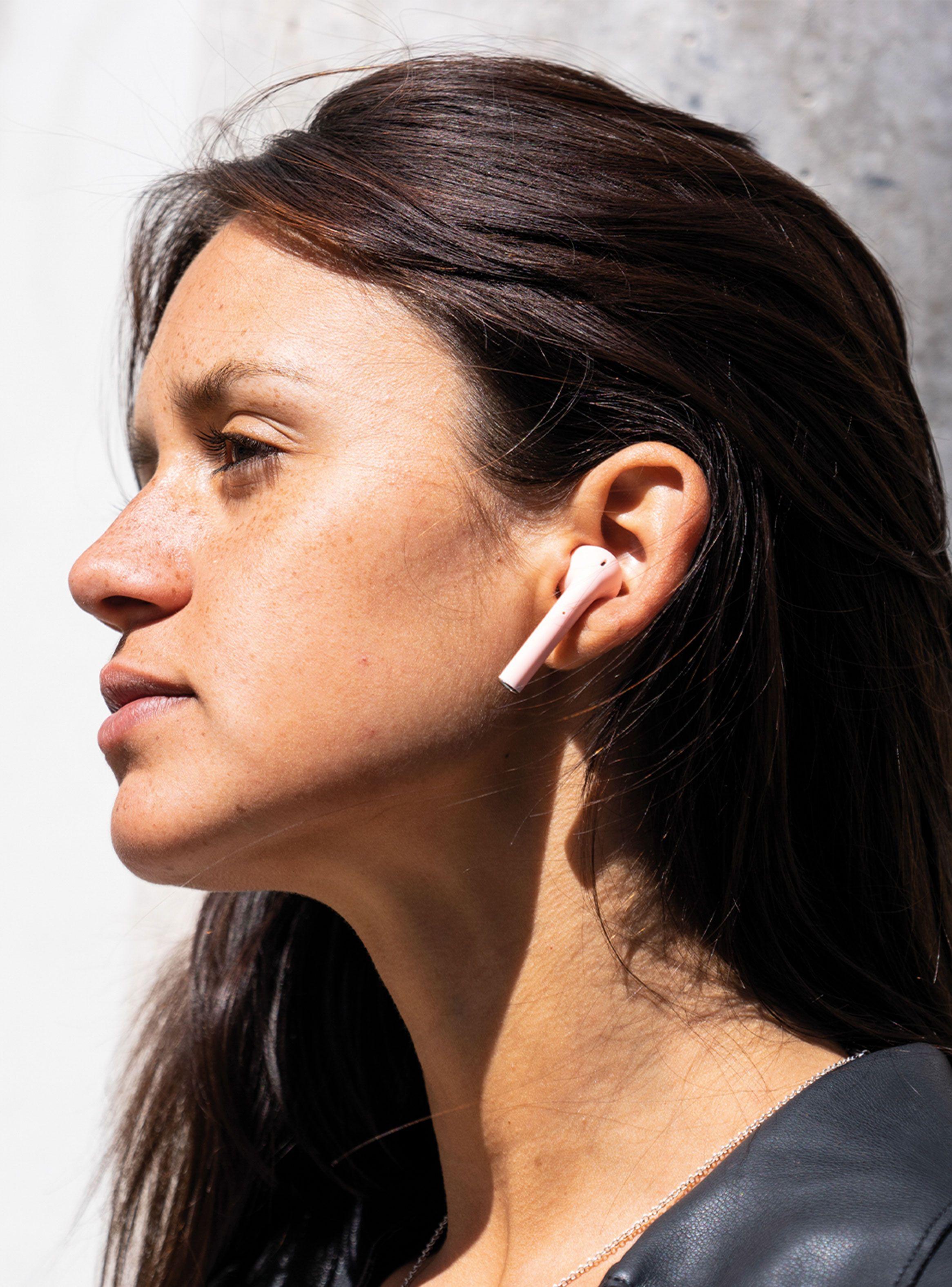 Audífonos Bluetooth Inalámbrico RM12 Rosado-4