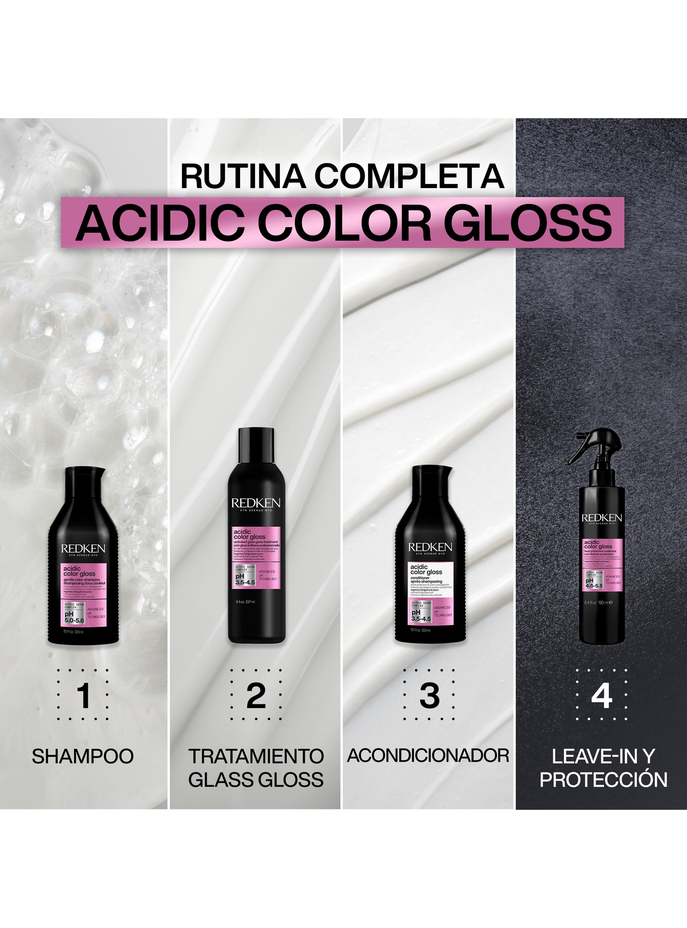 Shampoo XL sin Sulfatos ACG Brillo Intenso Cabello con Color Acidic Color Gloss 500ml-3