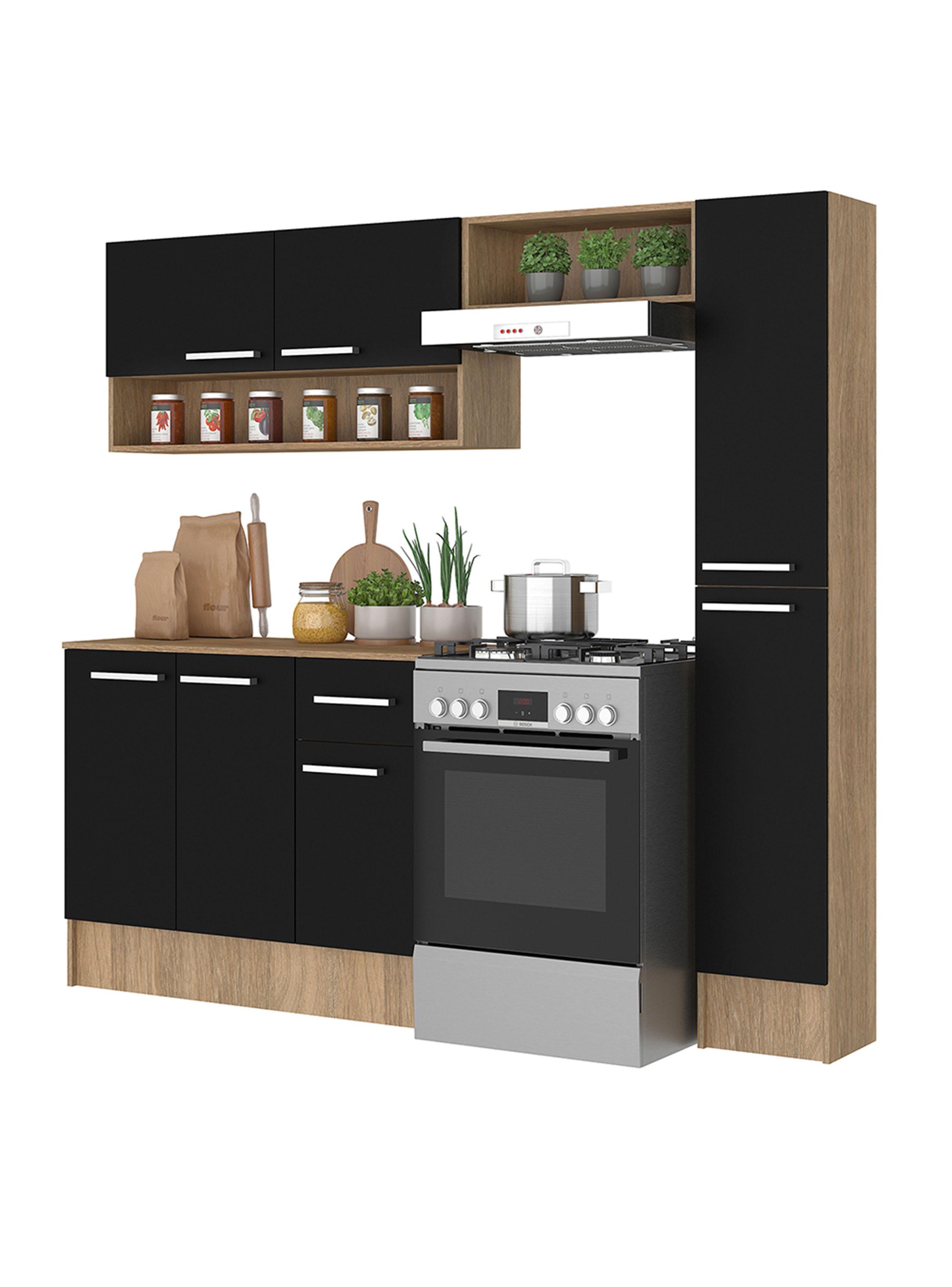 Kit Cocina Madri Simple Negro-3