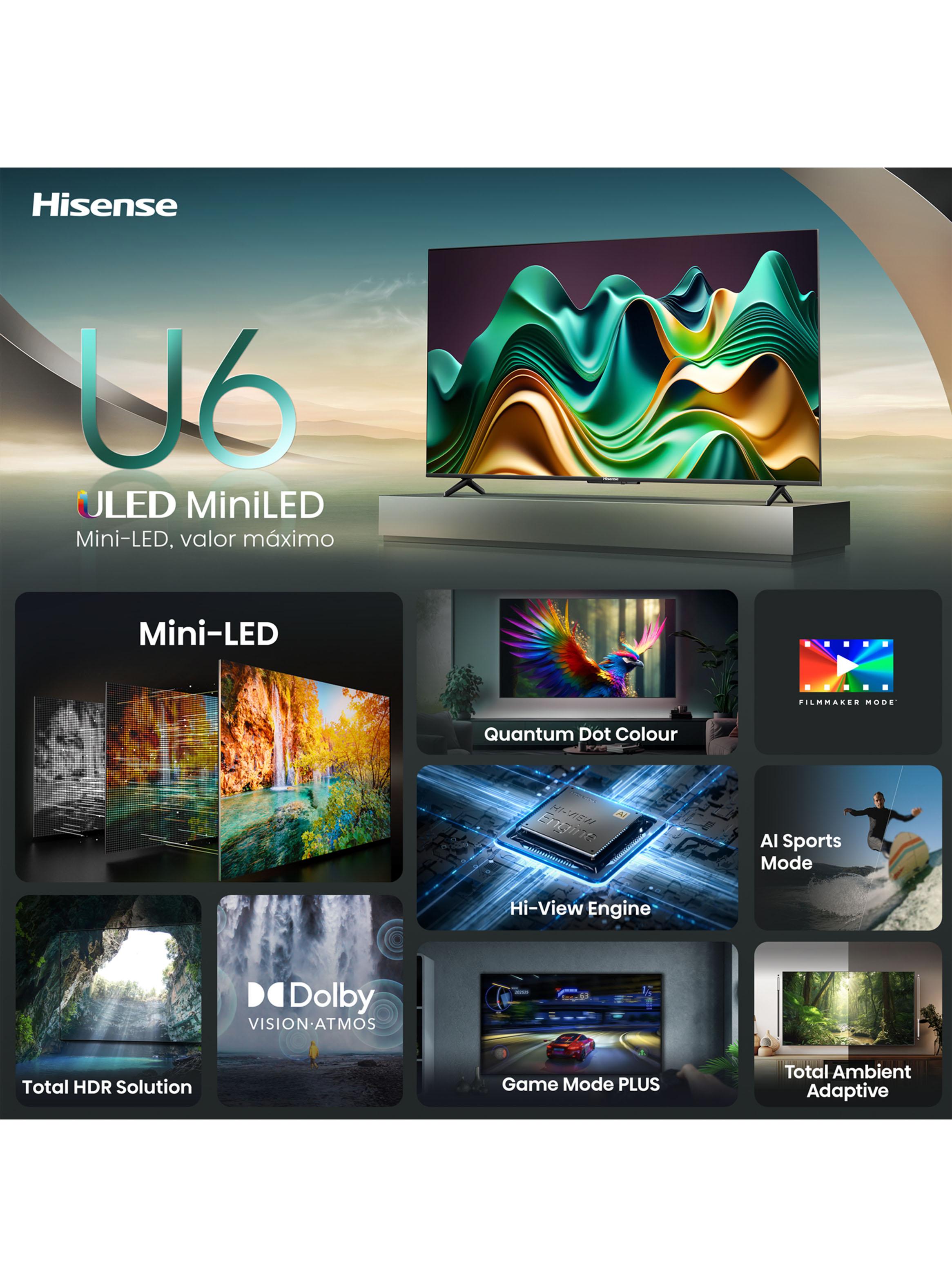 Mini LED 65" U6N 4K Google TV-10