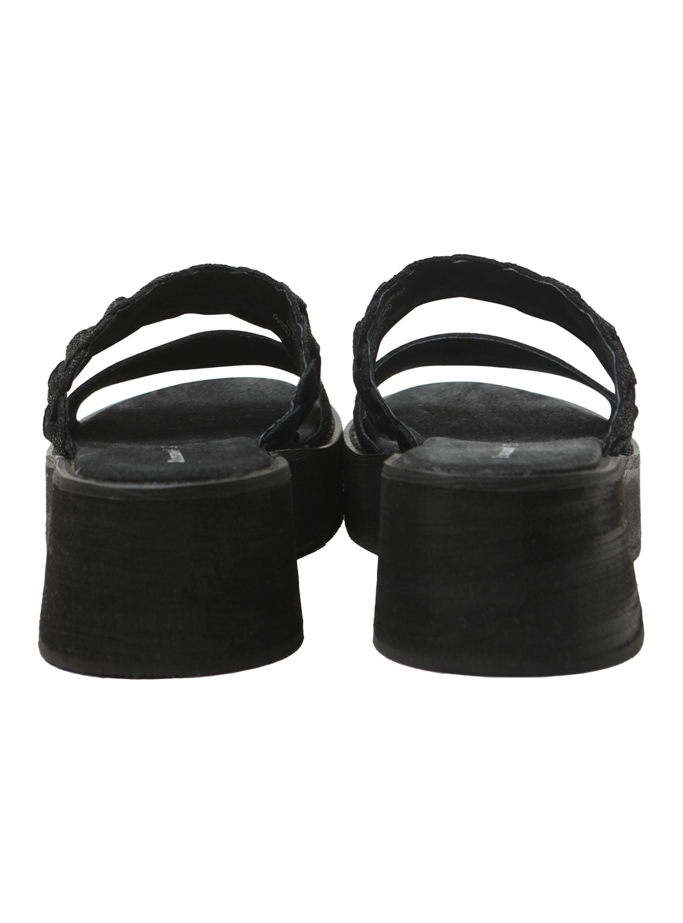 Sandalia Taco Cuadrado Cuero 250631 Mujer-4