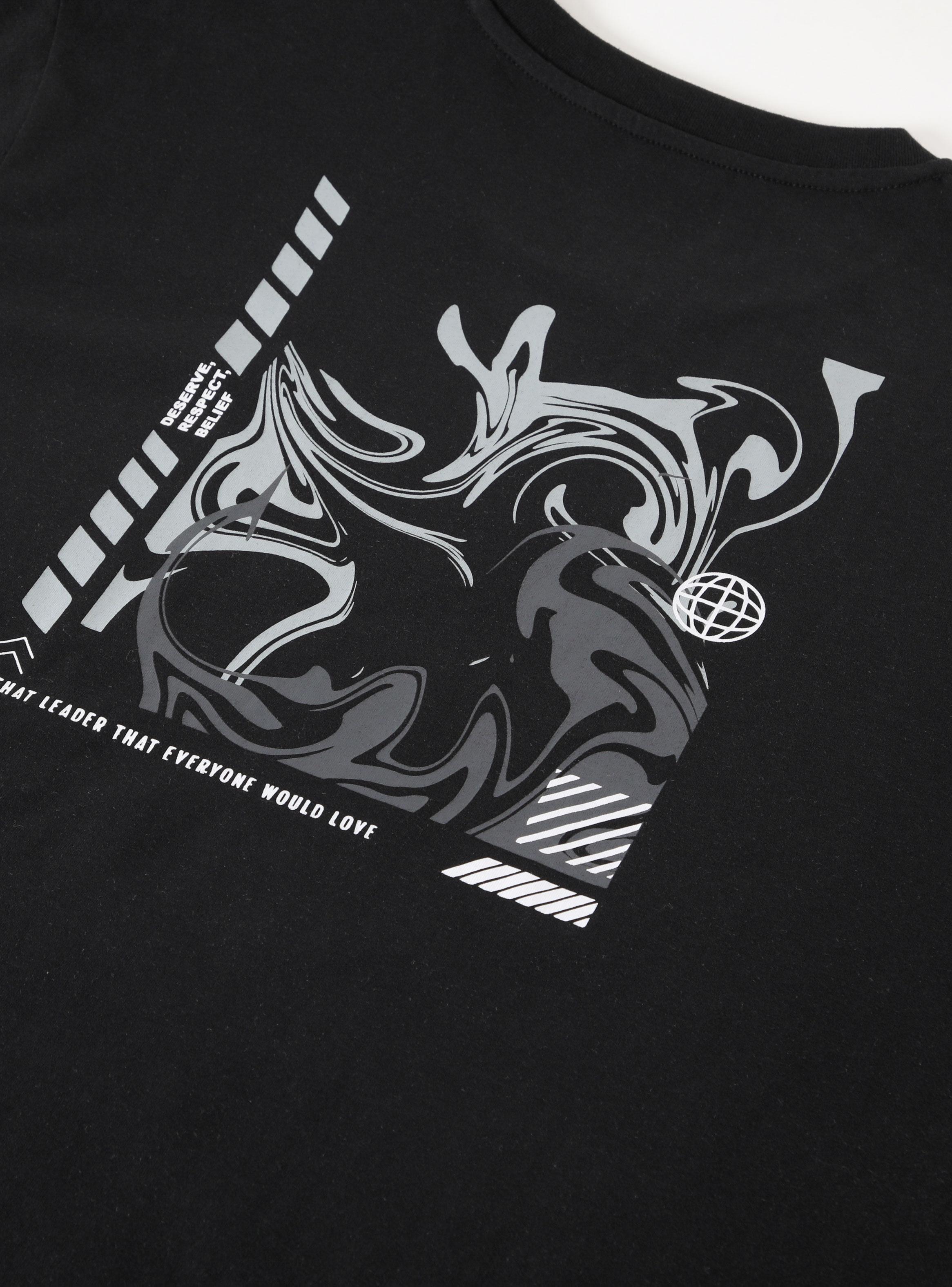 Polera Regular Fit Print Liquid-2