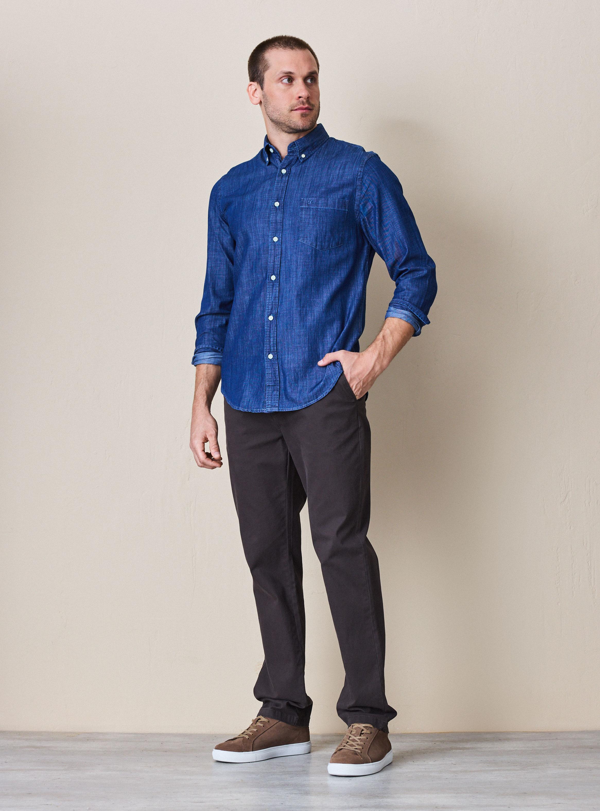 Pantalón Chino Básico Tailored Fit-4