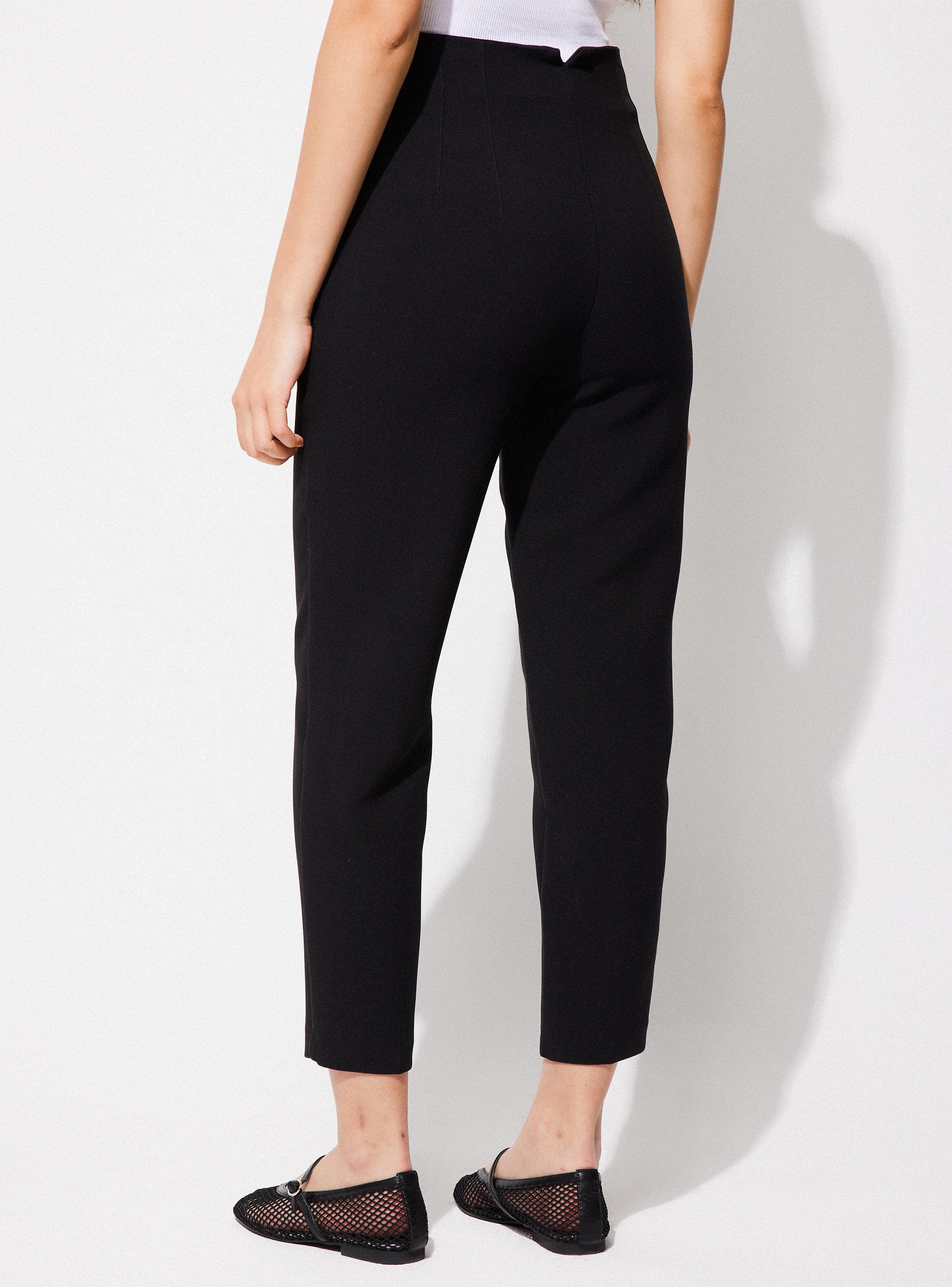 Pantalón Sastrero con Pinzas y Cintura Alta-1
