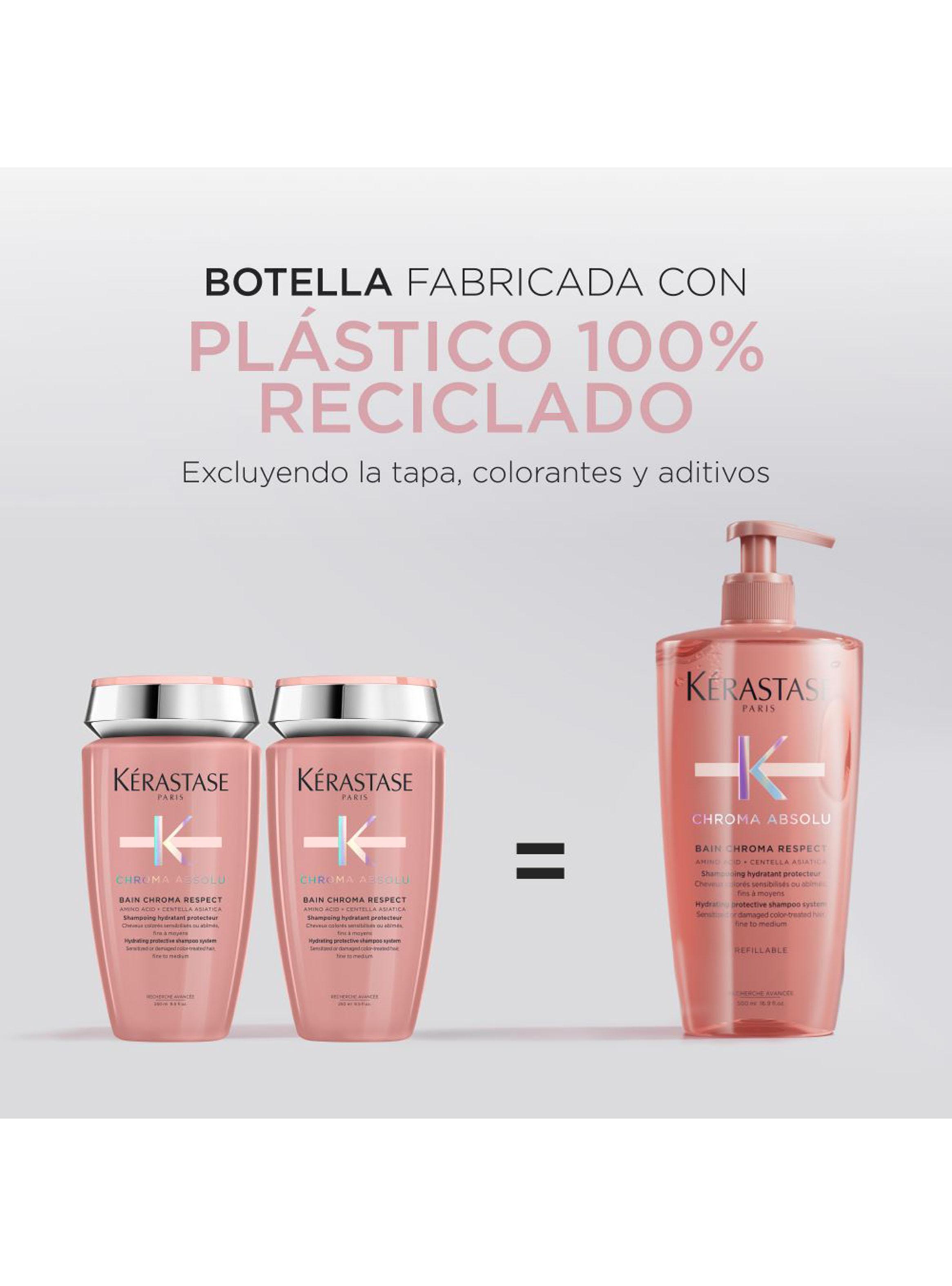 Shampoo XL Protección Del Color Cabello Fino Bain Chroma Respect Chroma Absolu 500ml-5