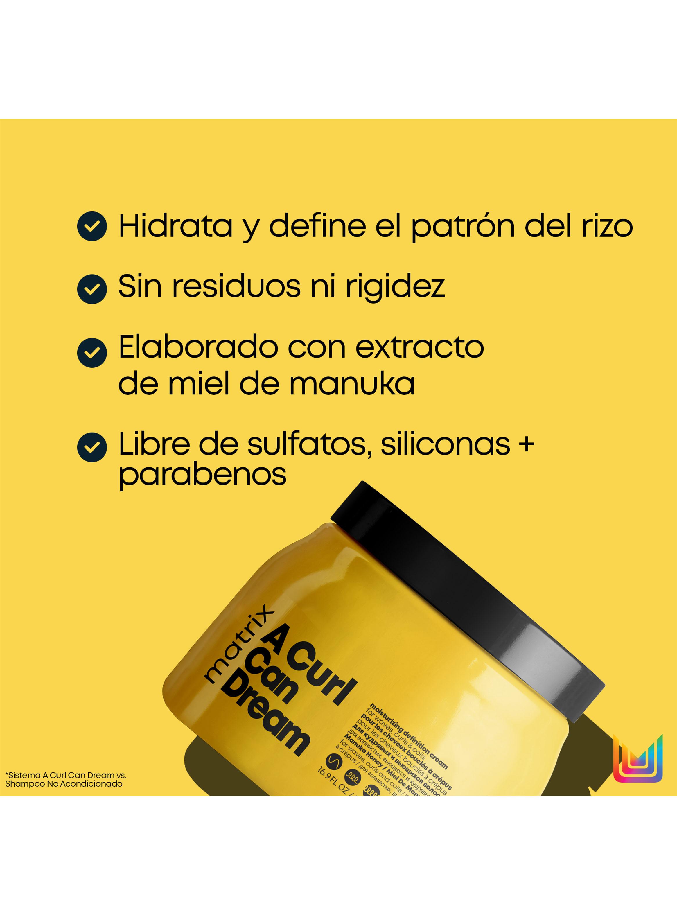 Crema para Peinar Hidratante Cabello Rizado a Curl Can Dream 500 ml-3