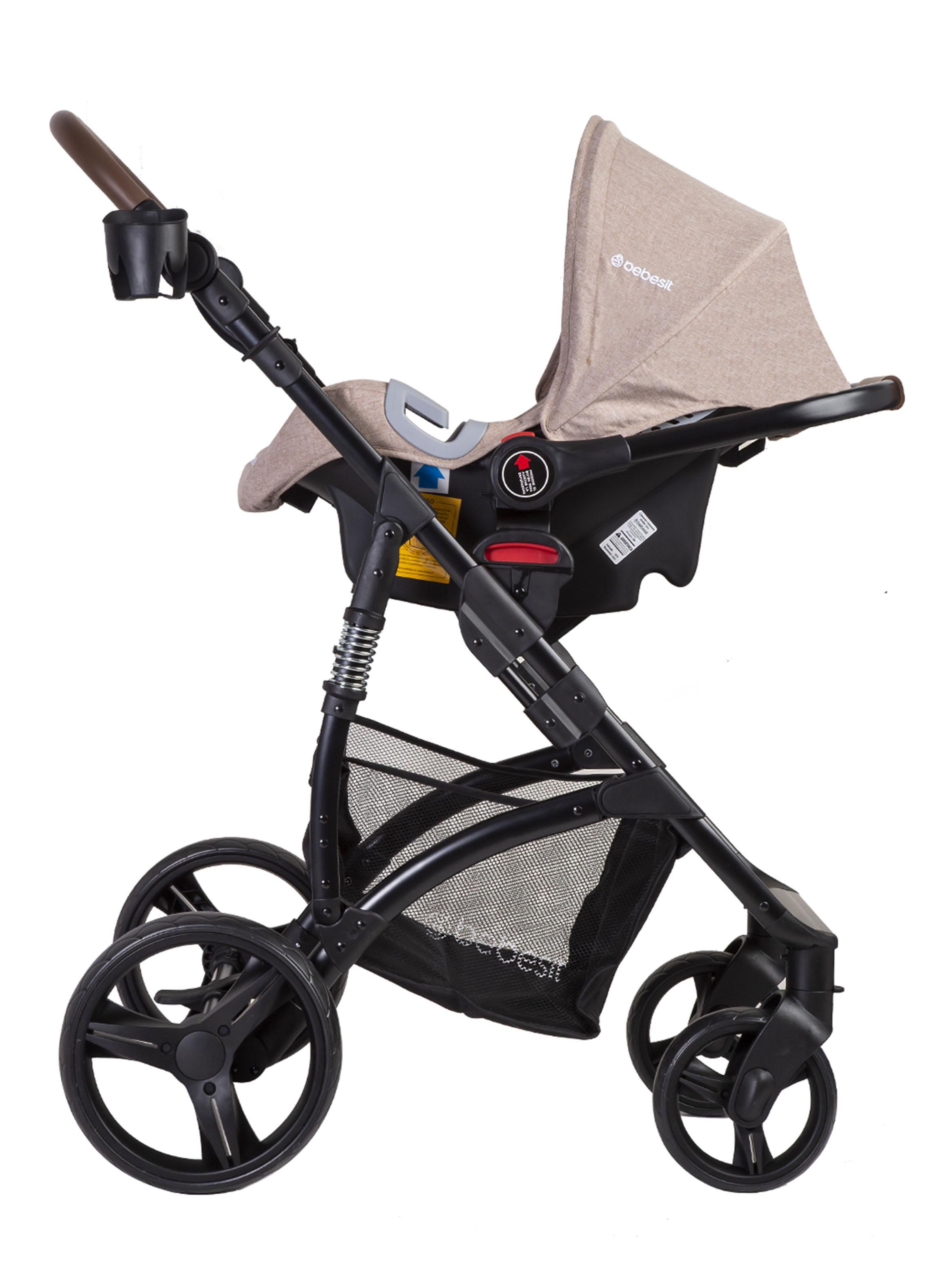 Coche Cuna Travel System Quest Lx Beige-3