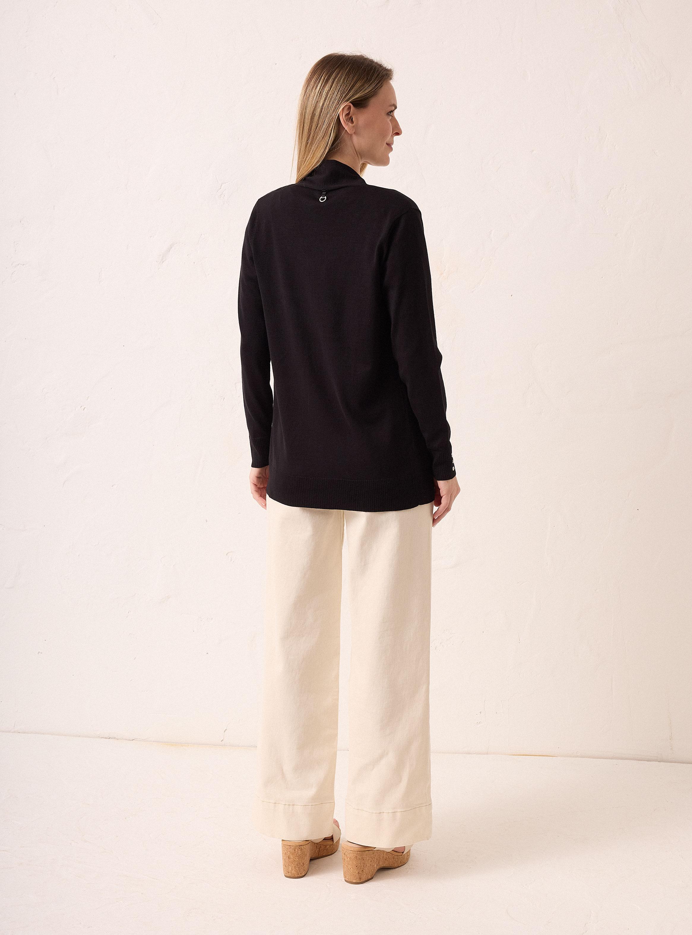 Chaleco Delgado Tipo Kimono con Bolsillos-5
