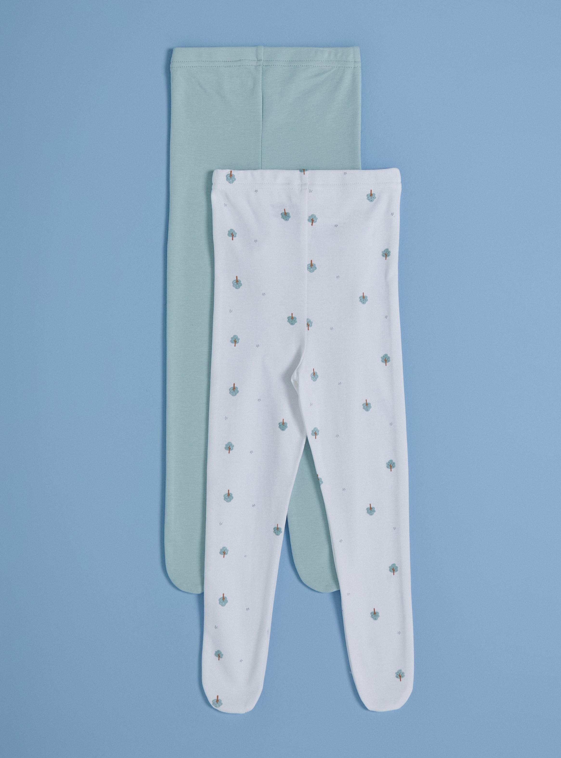 Panty Bipack Estampada y Lisa a Juego-1