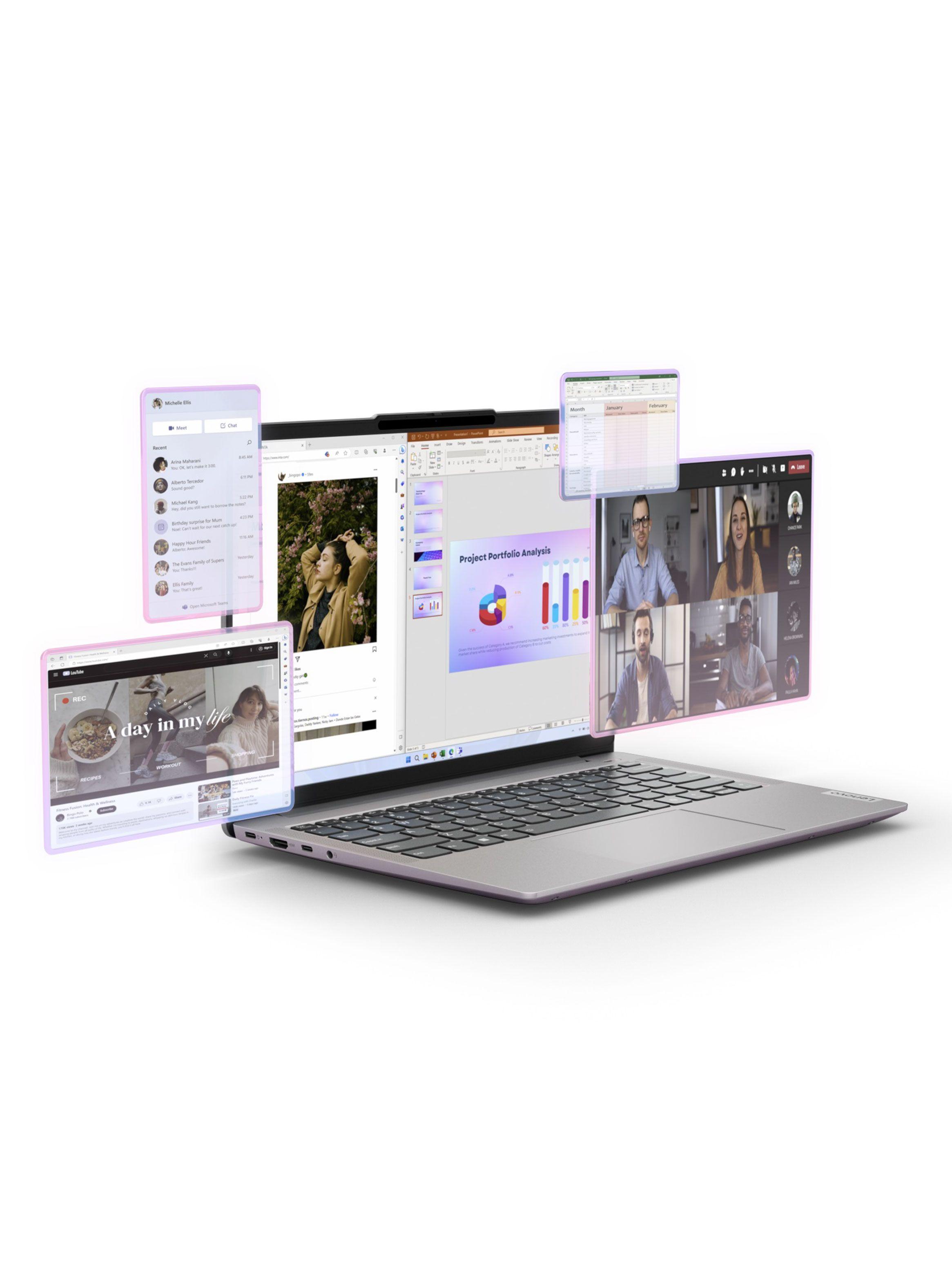 Notebook Ideapad Slim Intel Core Ultra 5 125H Intel Arc Graphics 16GB RAM 512GB SSD 14" WUXGA Aluminio-6