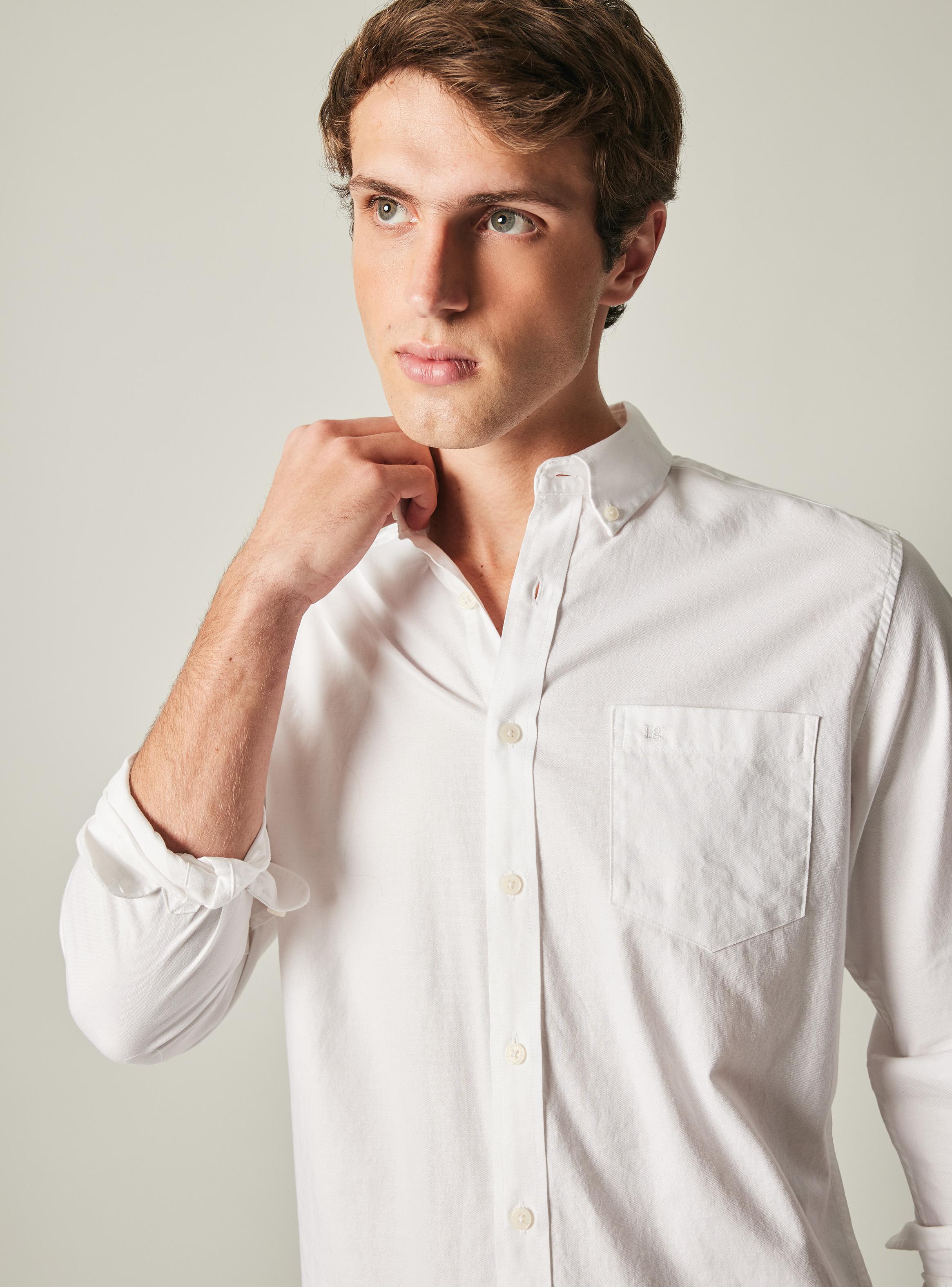 Camisa Manga Larga Oxford Básica-2