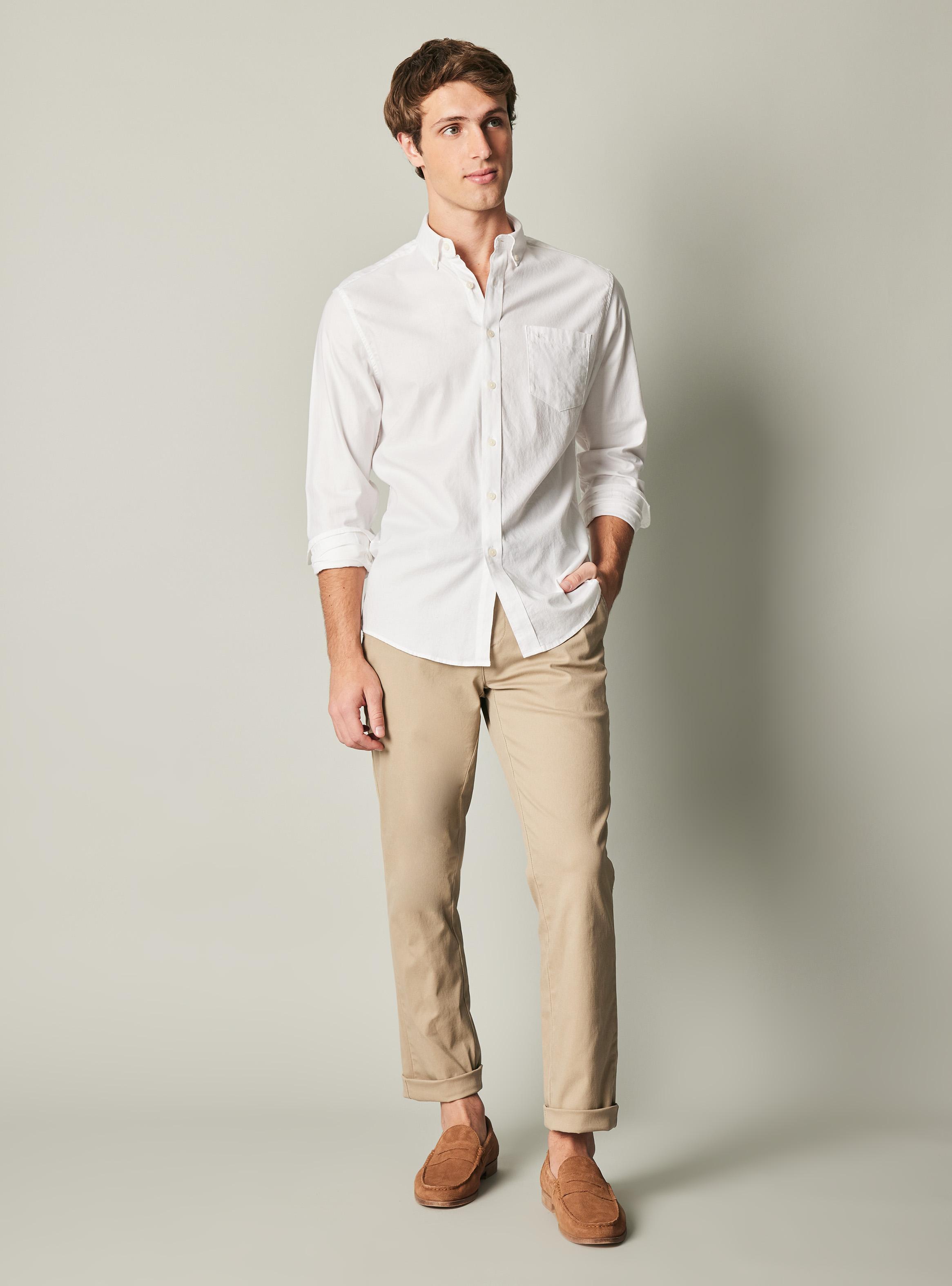 Camisa Manga Larga Oxford Básica-4