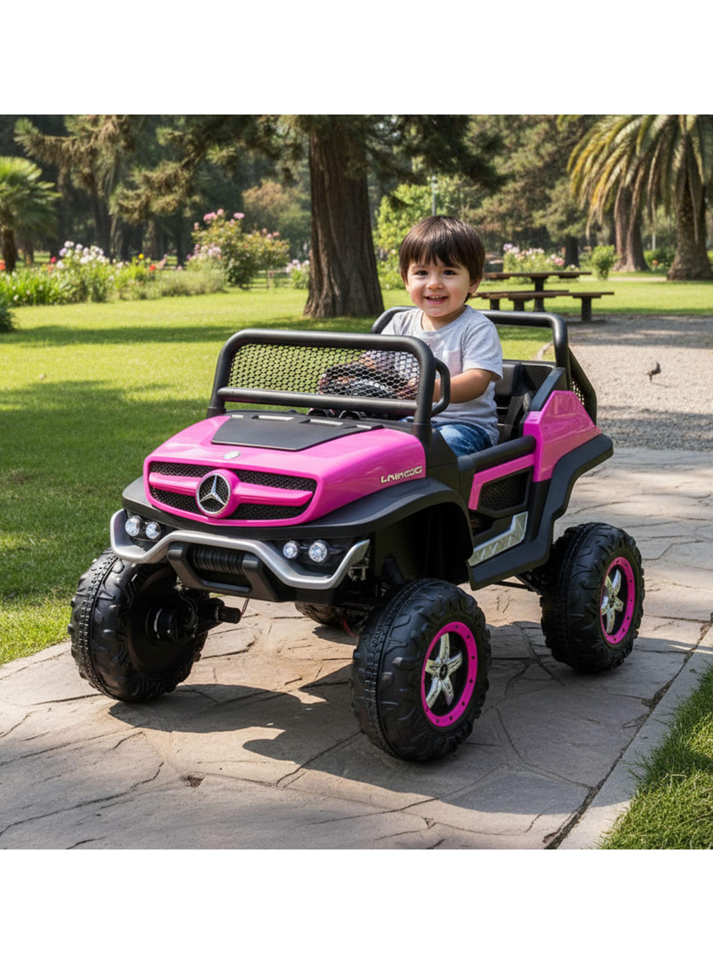 Jeep a Batería Mercedes Benz Rosado 12 Volts-5
